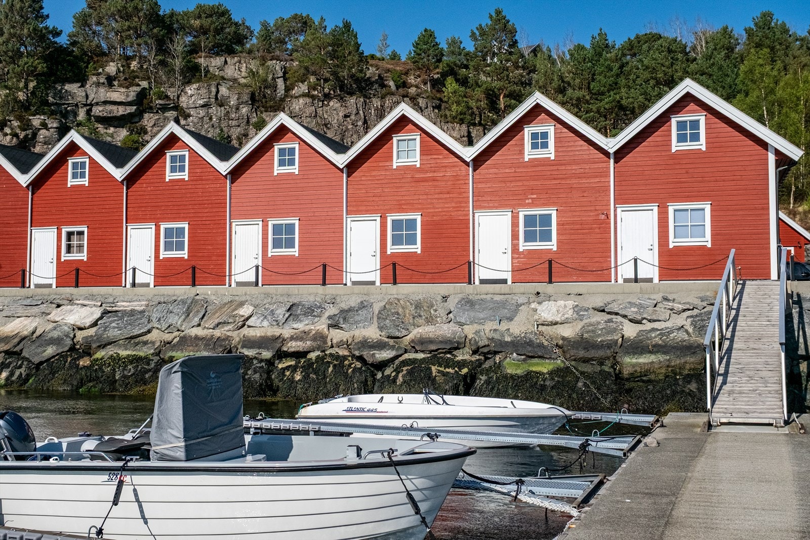 Det er mulighet for leie av båtplass like i næheten av hytten. Galleribilde
