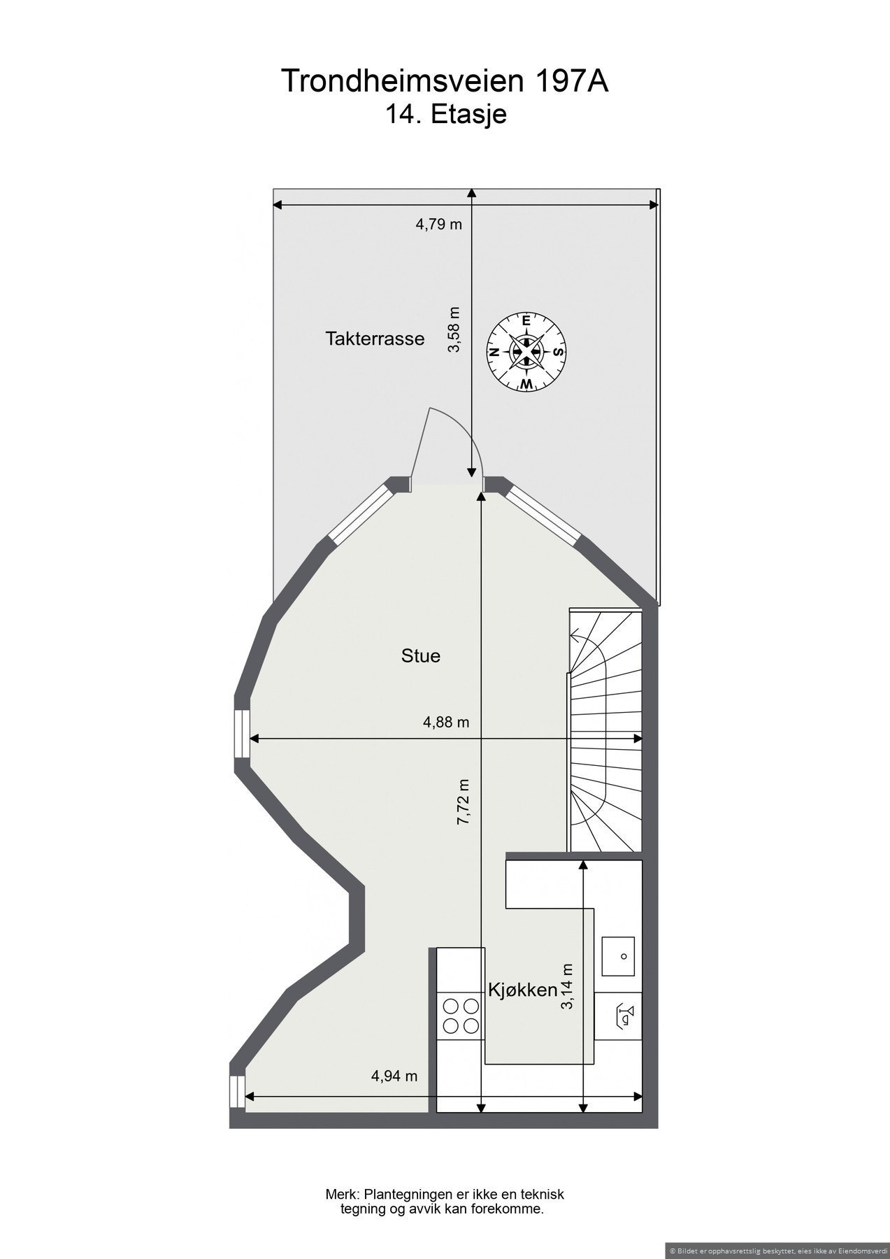 Plantegning / 14. Etasje Galleribilde