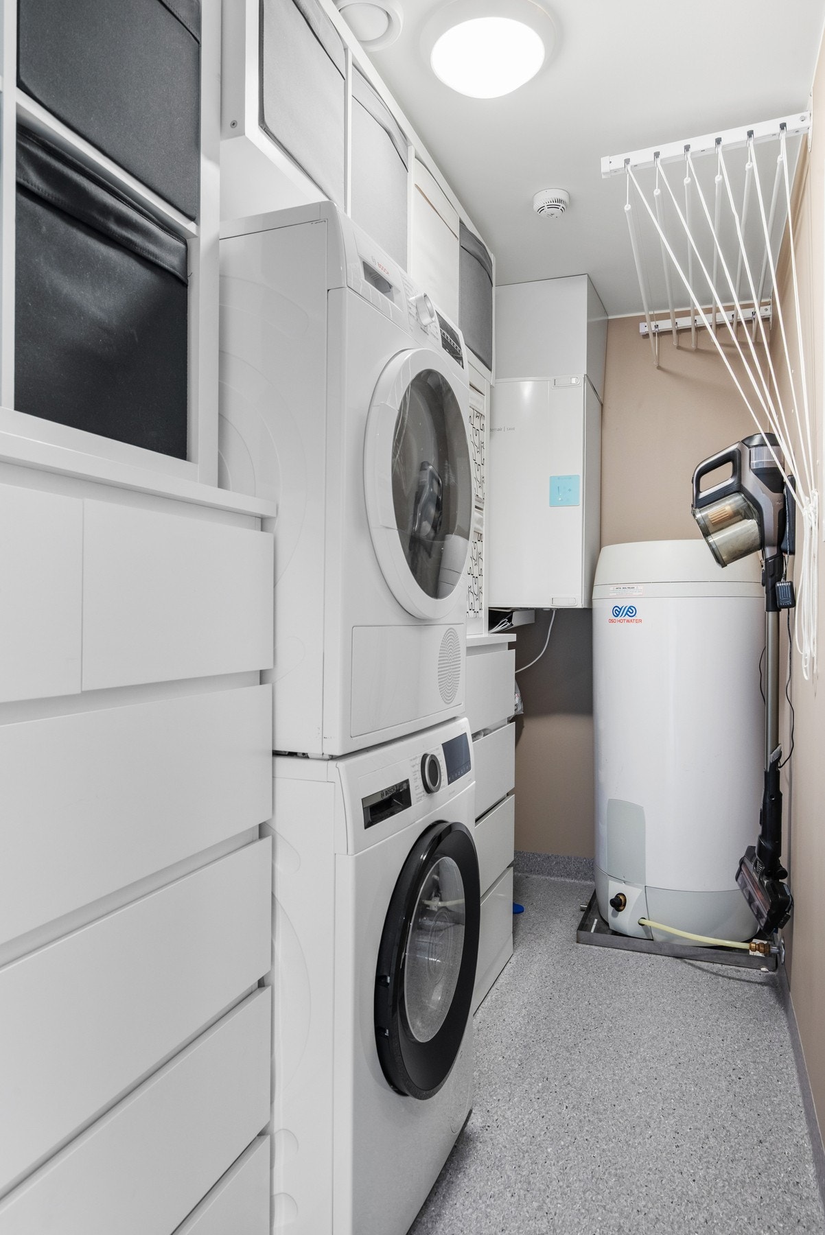 Bod/teknisk rom er på 4m². Galleribilde