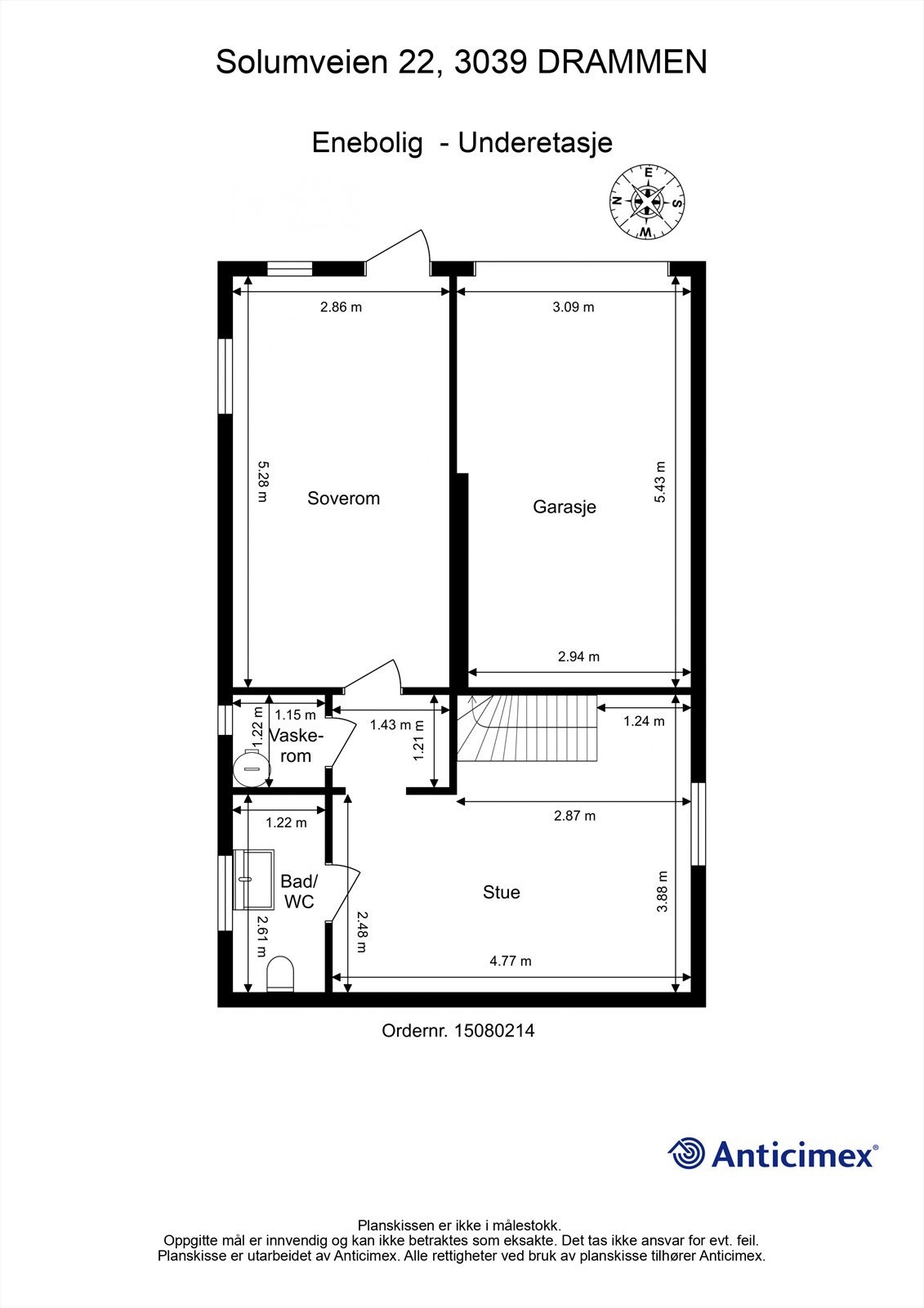 Plantegning - Underetasje Galleribilde