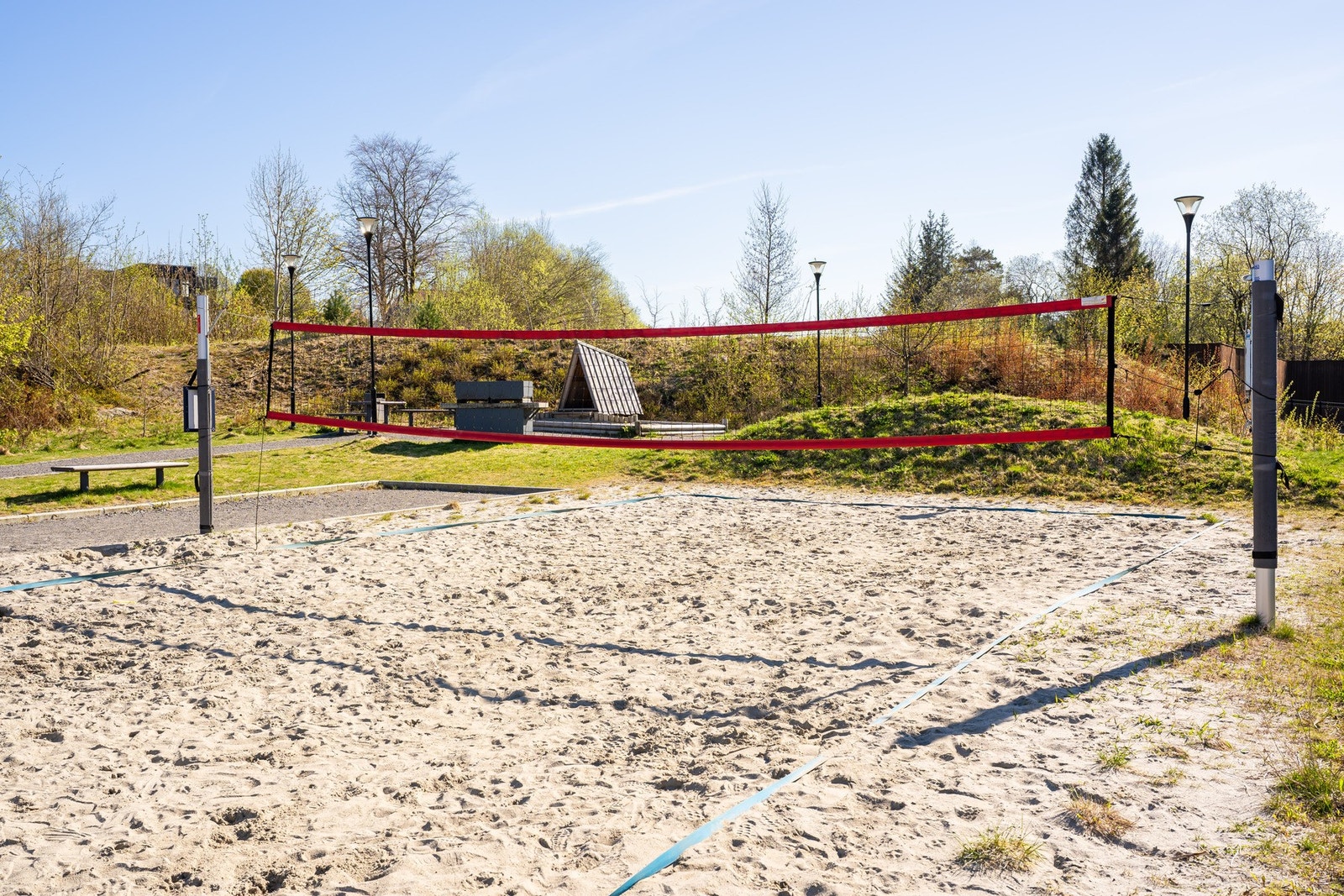 Det er også volleyballbane. Galleribilde