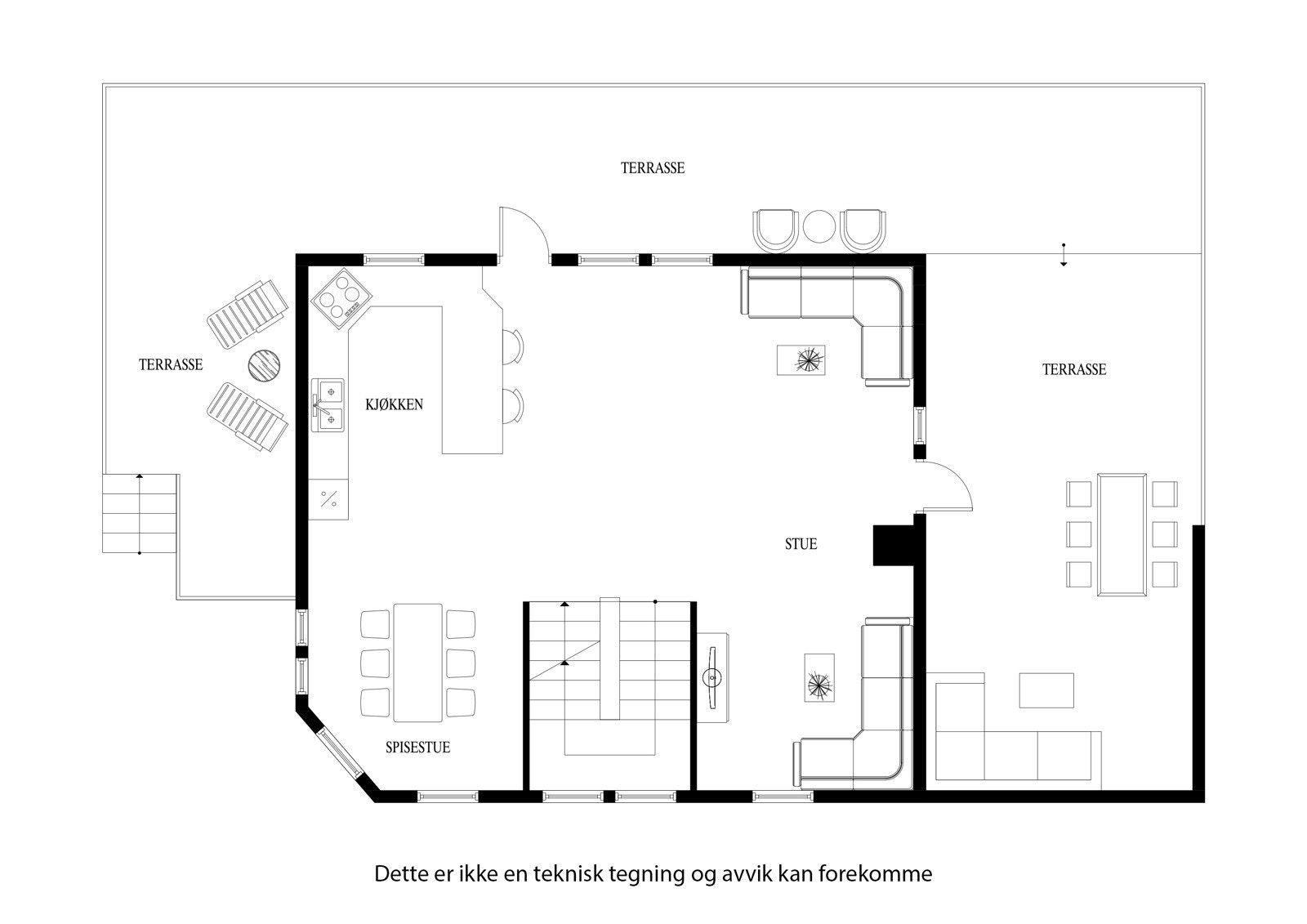Plantegning hovedplan Galleribilde