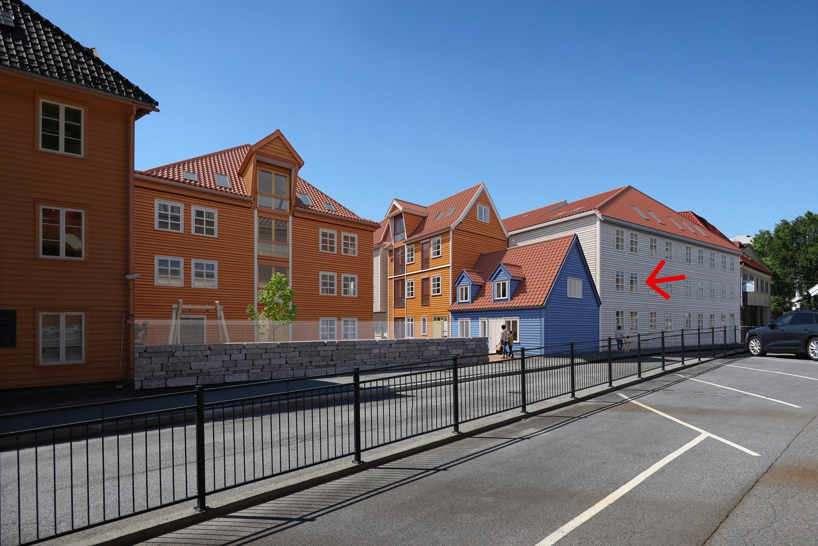 Velkommen til en elegant 3-roms leilighet i det lekre boligprosjektet - Sandviksbodene! Her får du en flott leilighet idyllisk plassert i historiske omgivelser i Sandviken! Galleribilde