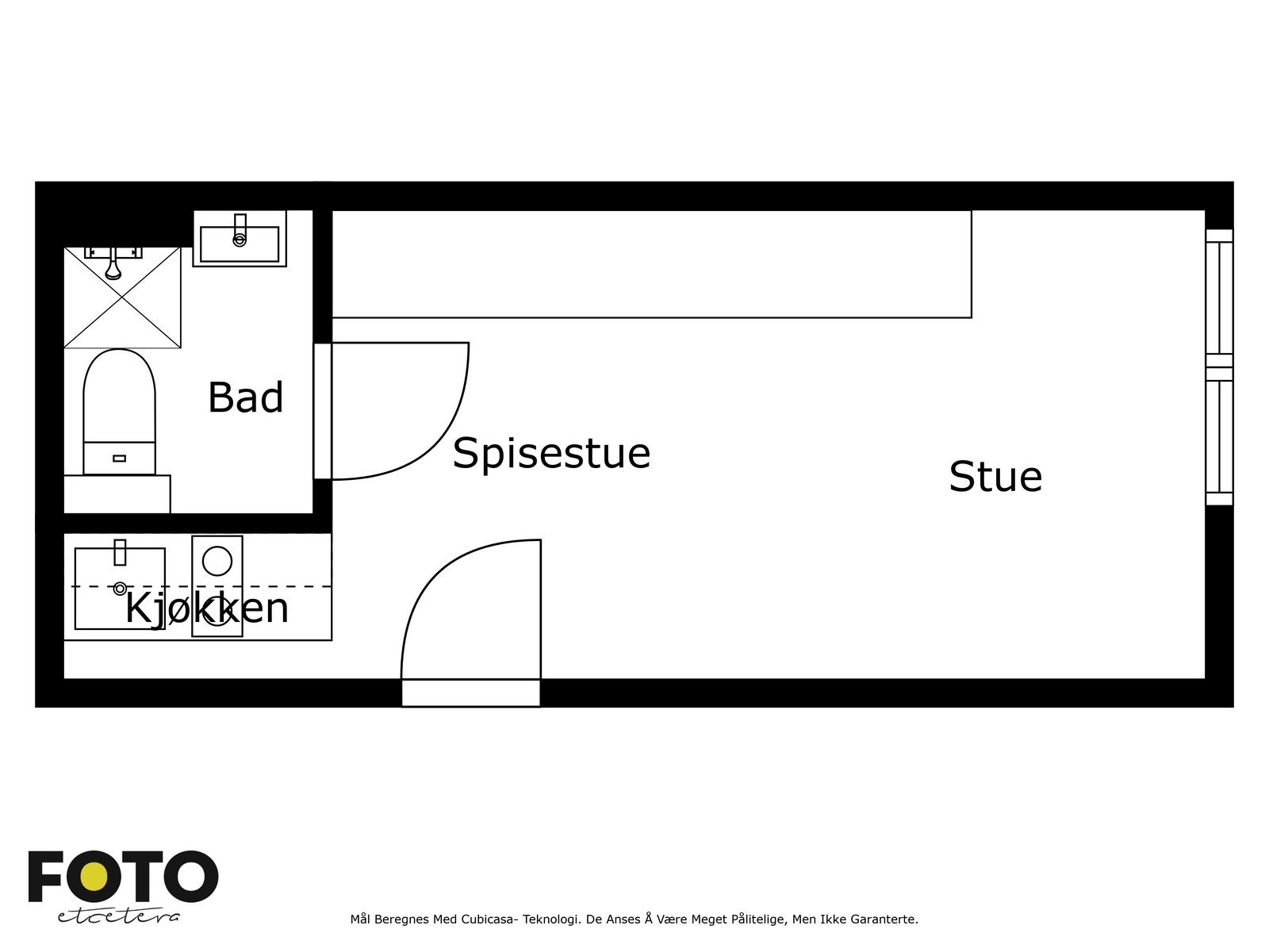 Arealeffektiv plantegning. Galleribilde