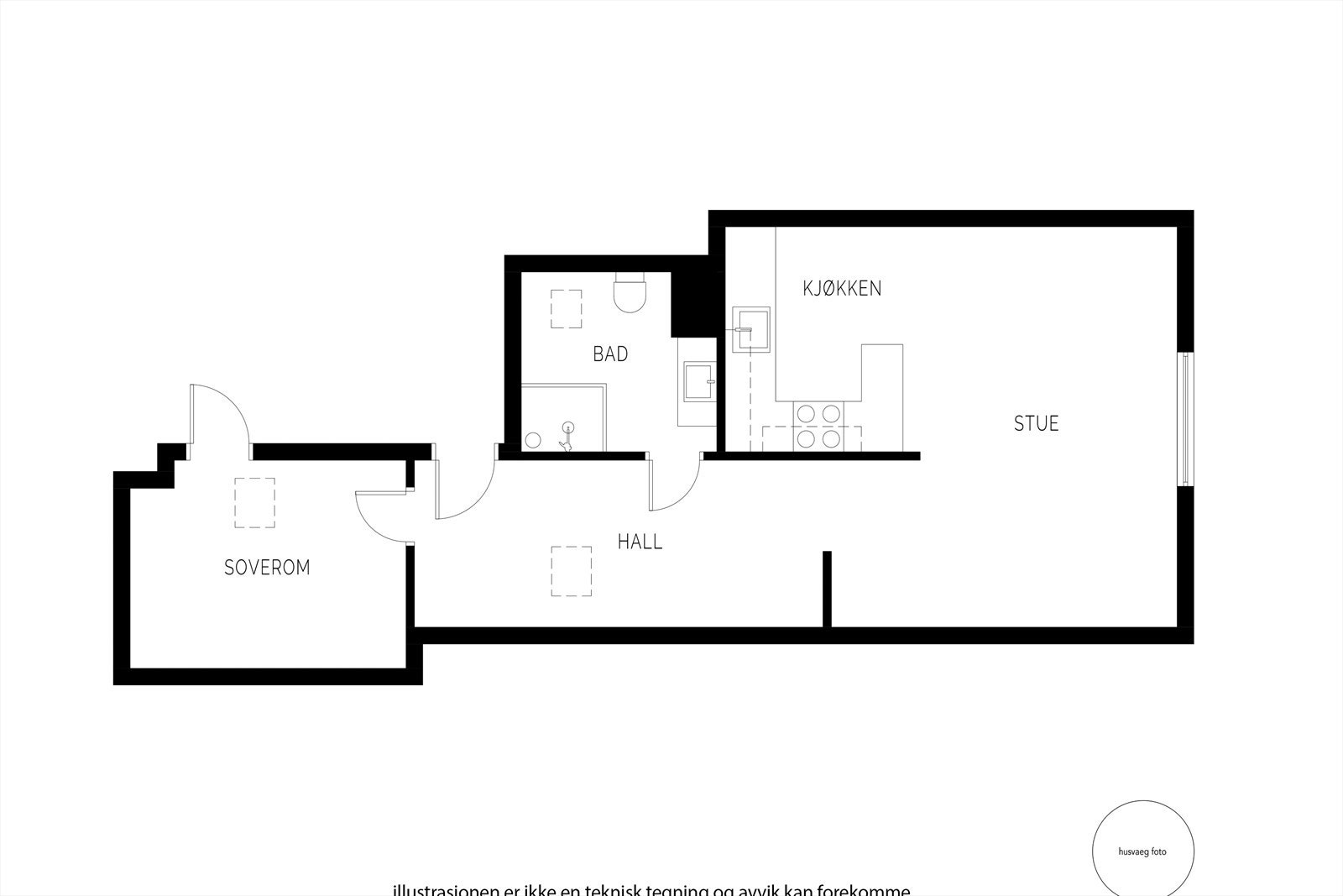 Plantegning 4.etasje/loft Galleribilde