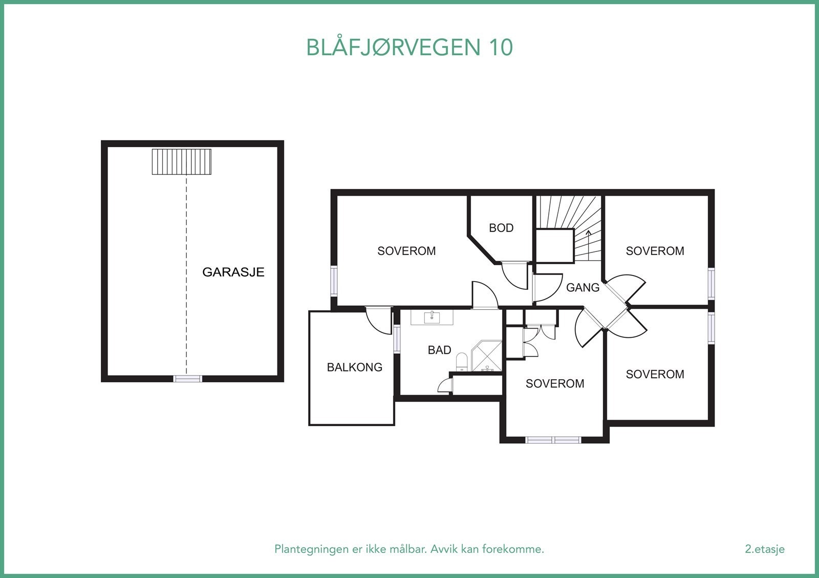 Plantegning 2. etasje Galleribilde
