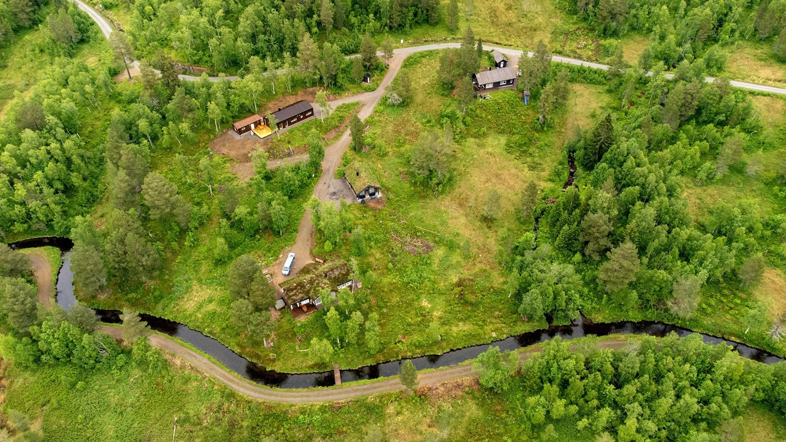 Områdebilde - dagens hyttebebyggelse Galleribilde