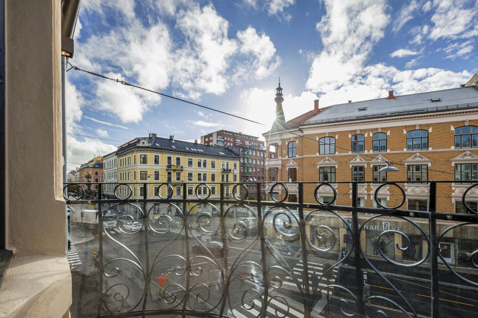 Fin utsikt fra balkong Galleribilde