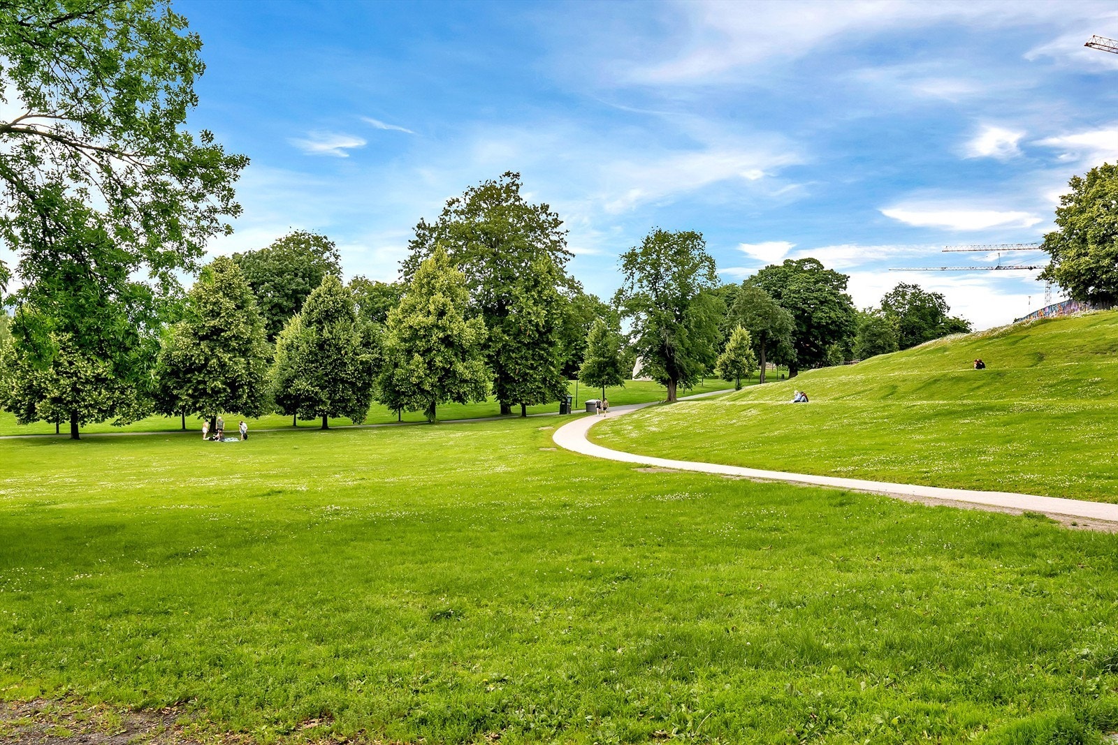 Tøyenparken ligger også rett ved boligen Galleribilde