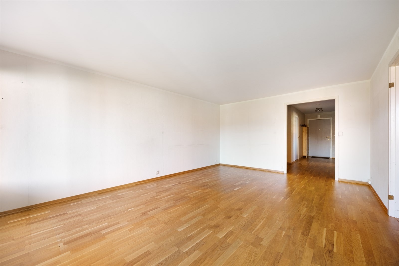 Stuen er lett å møblere og har god plass til både sofagruppe og øvrig innredning. Galleribilde