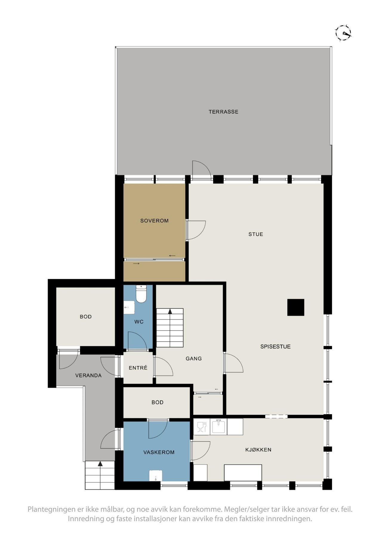 Planskisse over hovedplan. Galleribilde