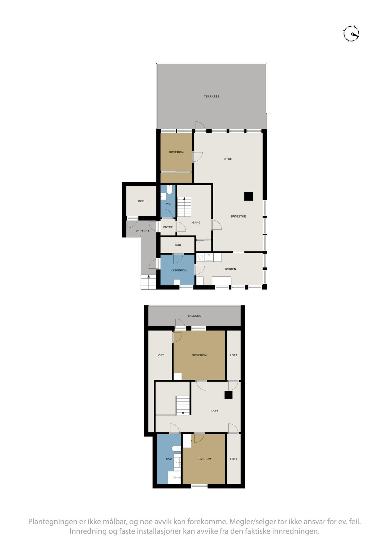Planskisser over boligen. Galleribilde