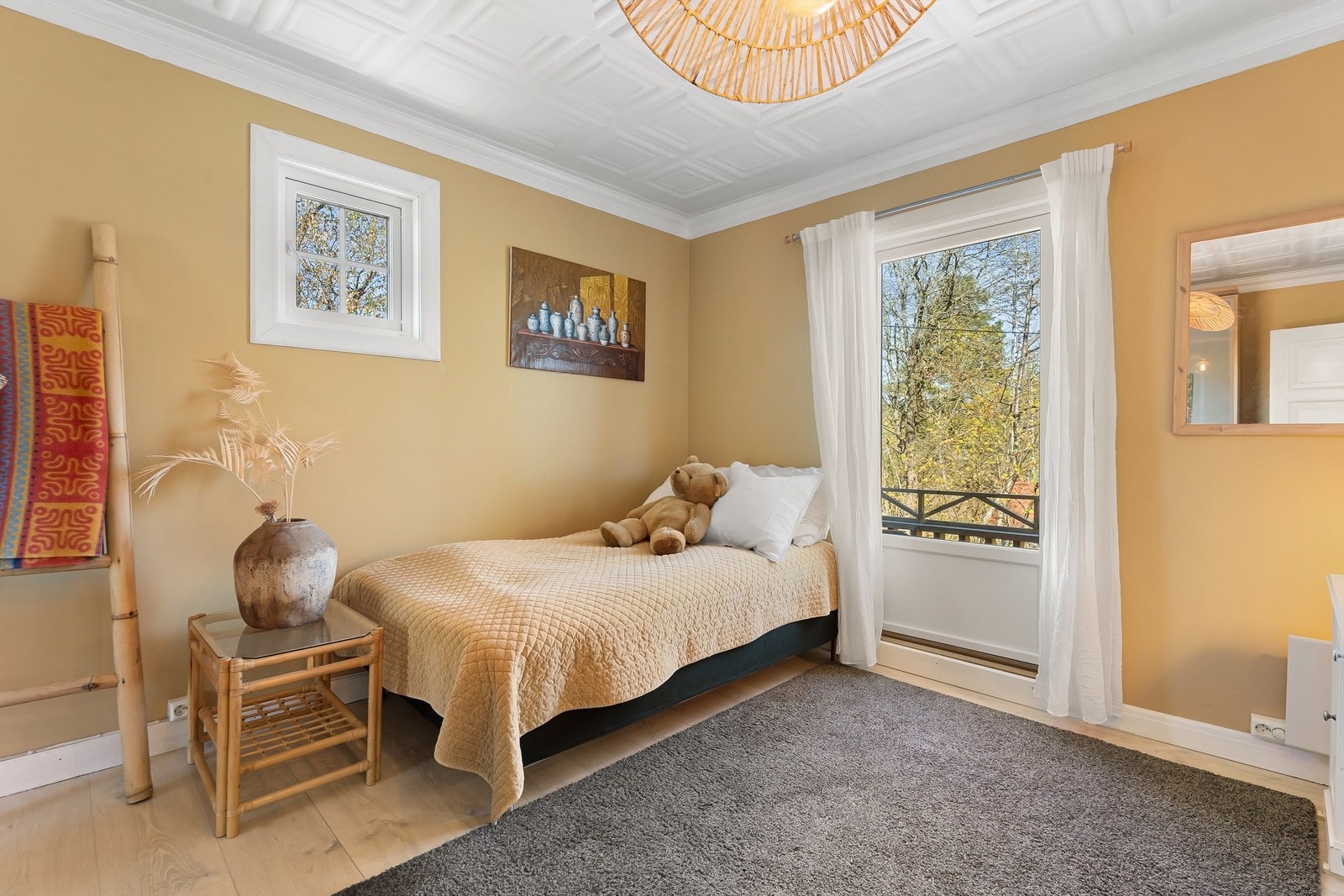 Også dette soverommet har utgang til en privat balkong på 5 m². Galleribilde