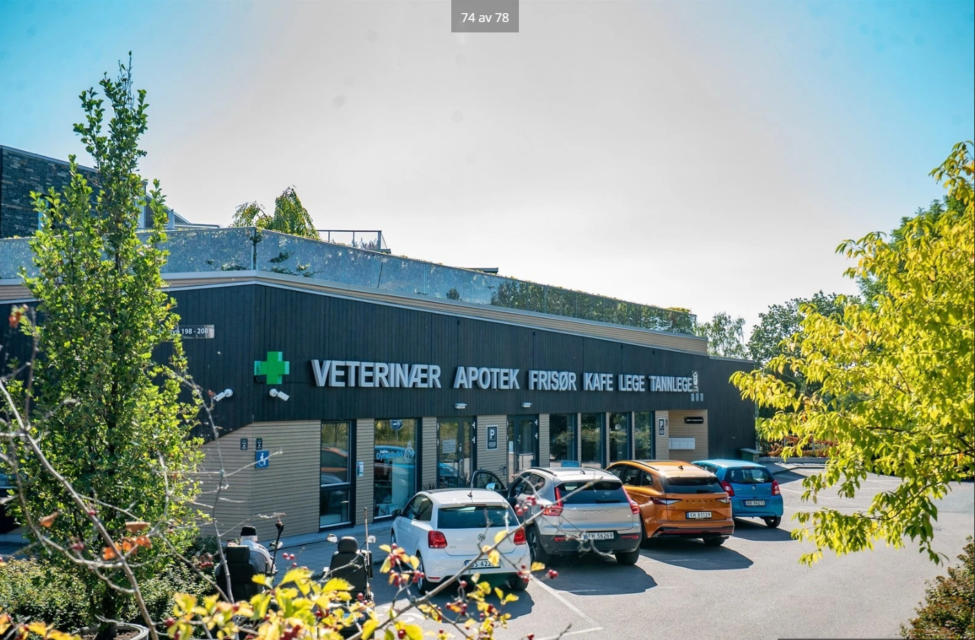 Vettre torg - 5 minutters gange fra boligen. Galleribilde