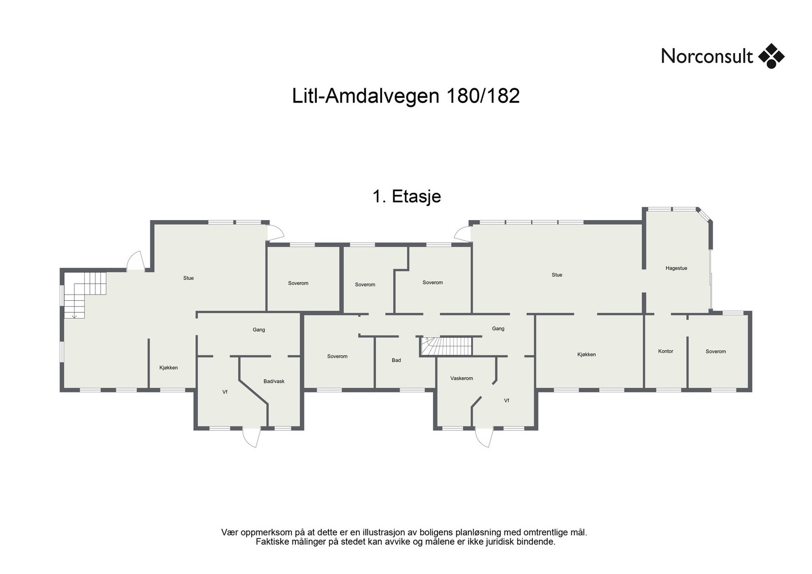 Planskisse - 1.etasje Galleribilde