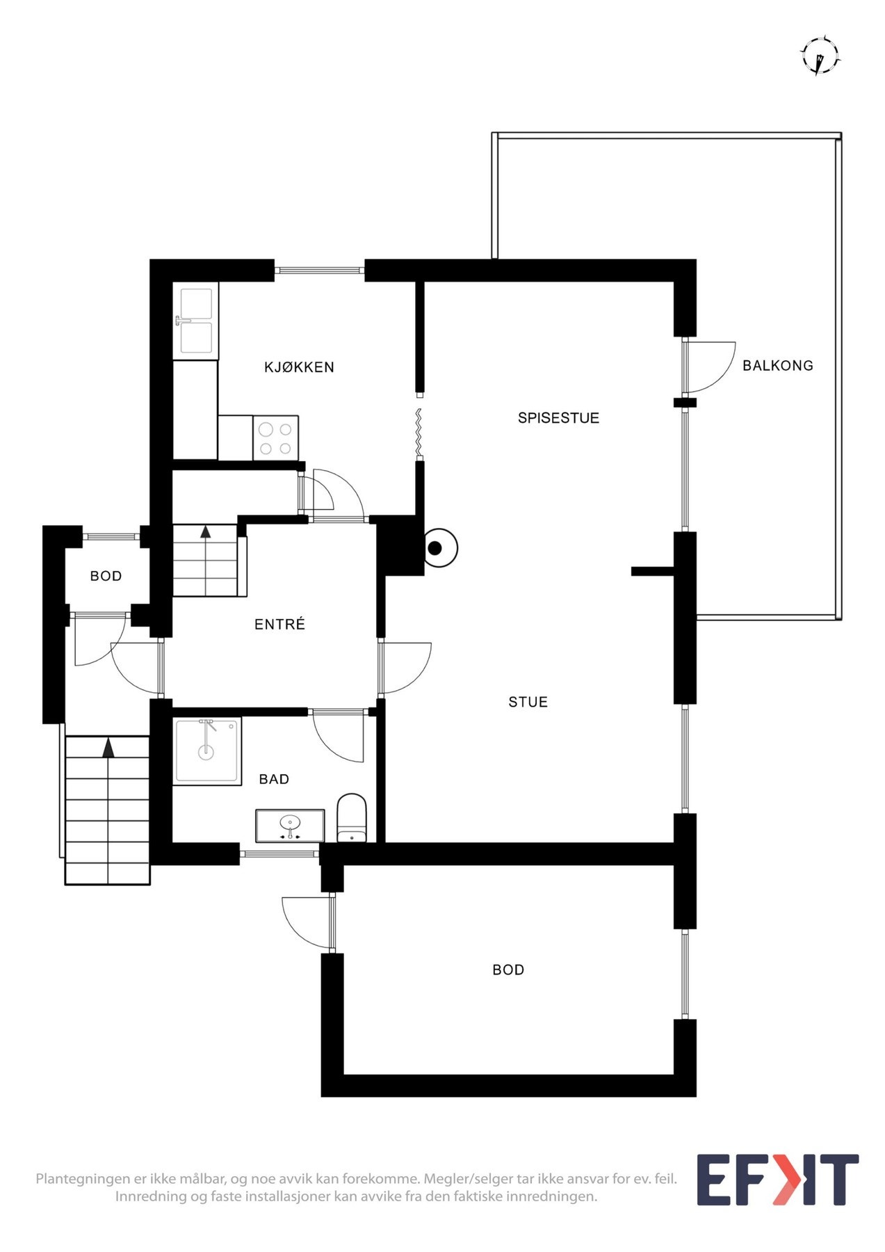 Planskisse hovudetasje Galleribilde