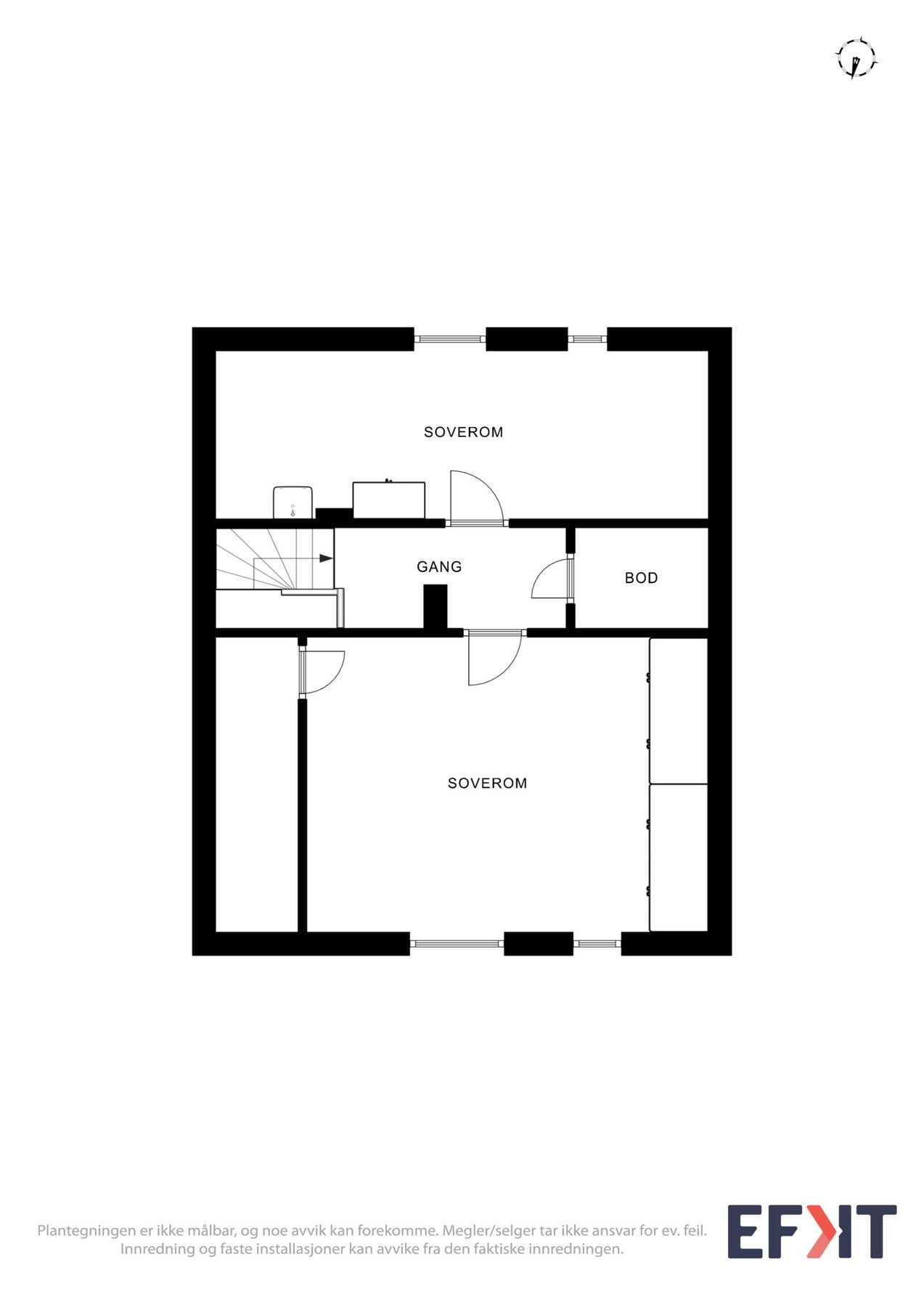 Planskisse andre etasje Galleribilde