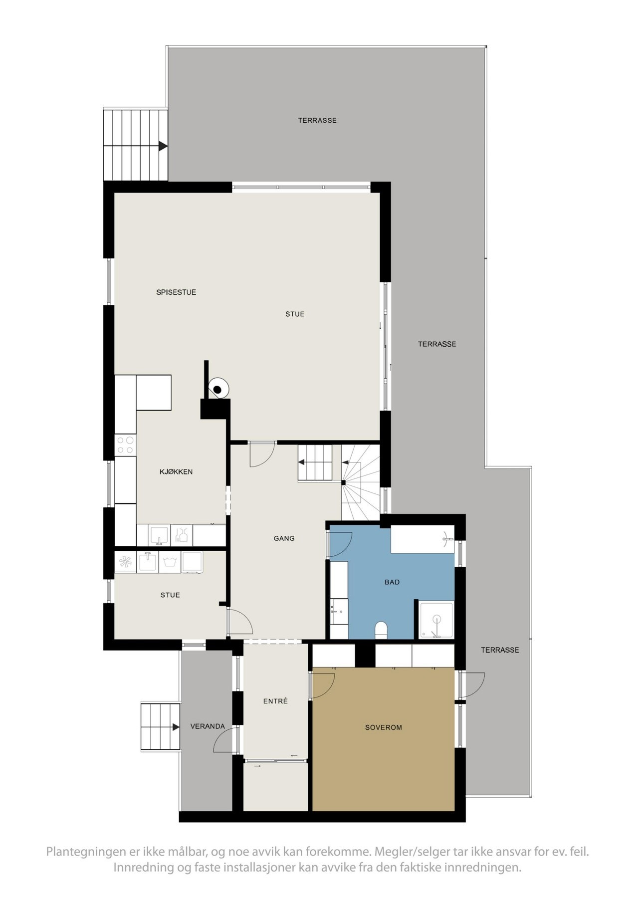 Plantegning hovedplan Galleribilde