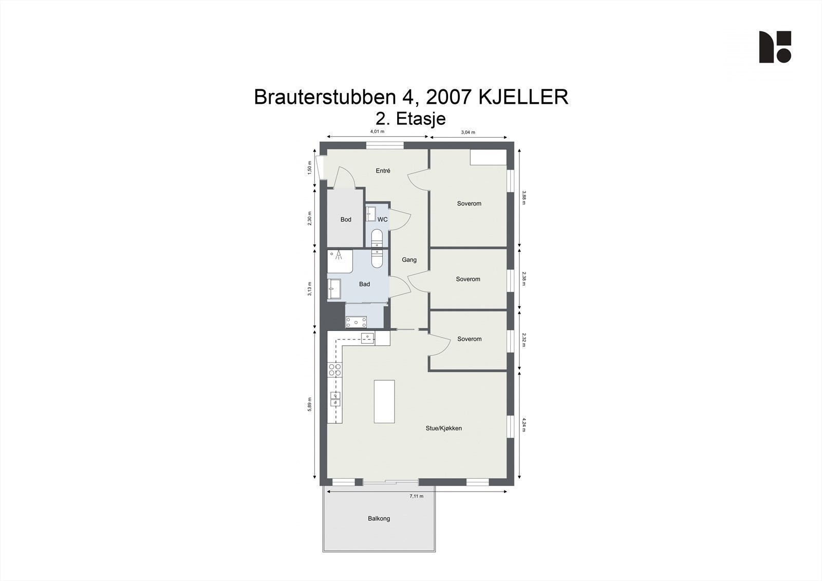Plantegning Galleribilde