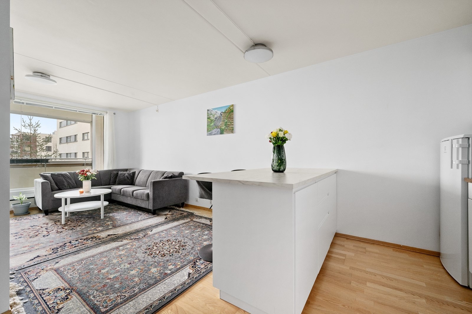 Det har blitt satt opp nytt kjøkkenøy fra IKEA i 2023. Galleribilde