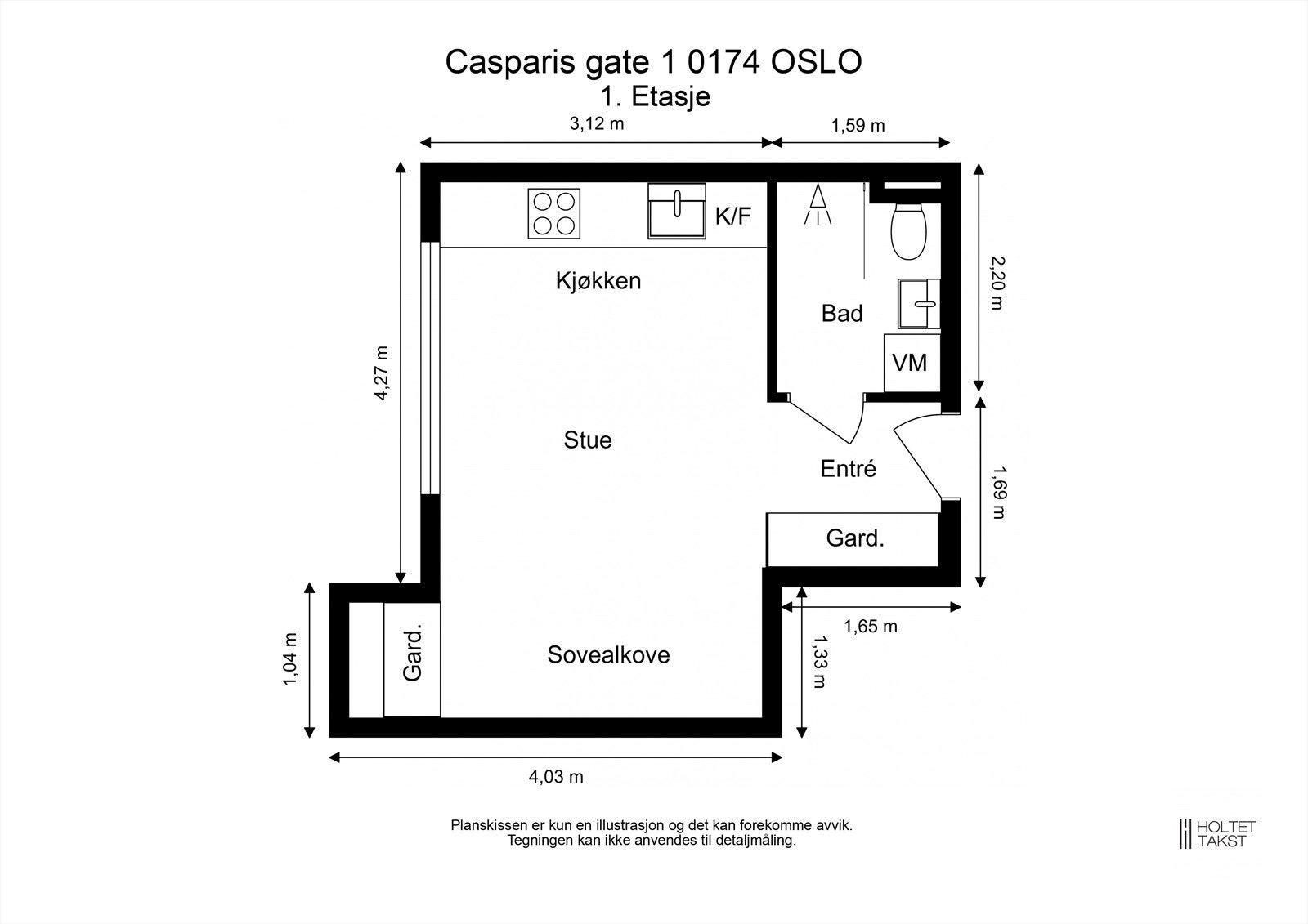 Plantegning. Her er det mye lagringsplass. Galleribilde