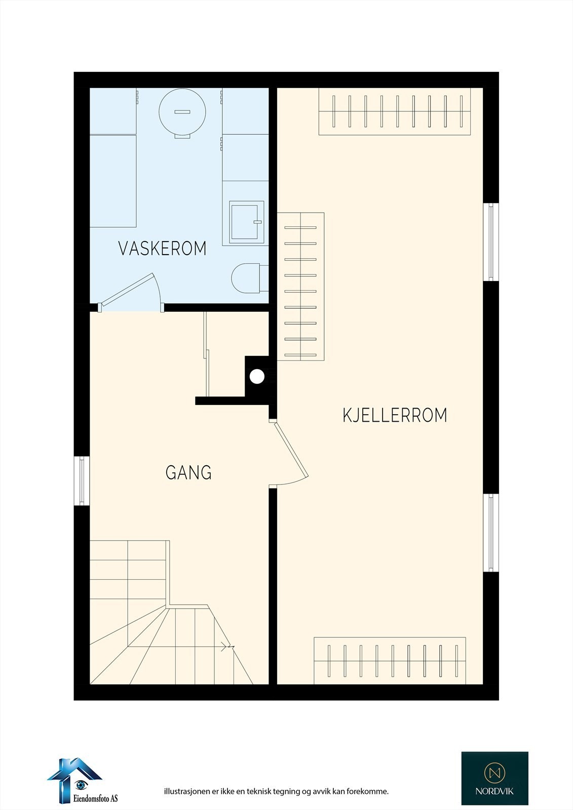 Planskisse Kjeller Galleribilde
