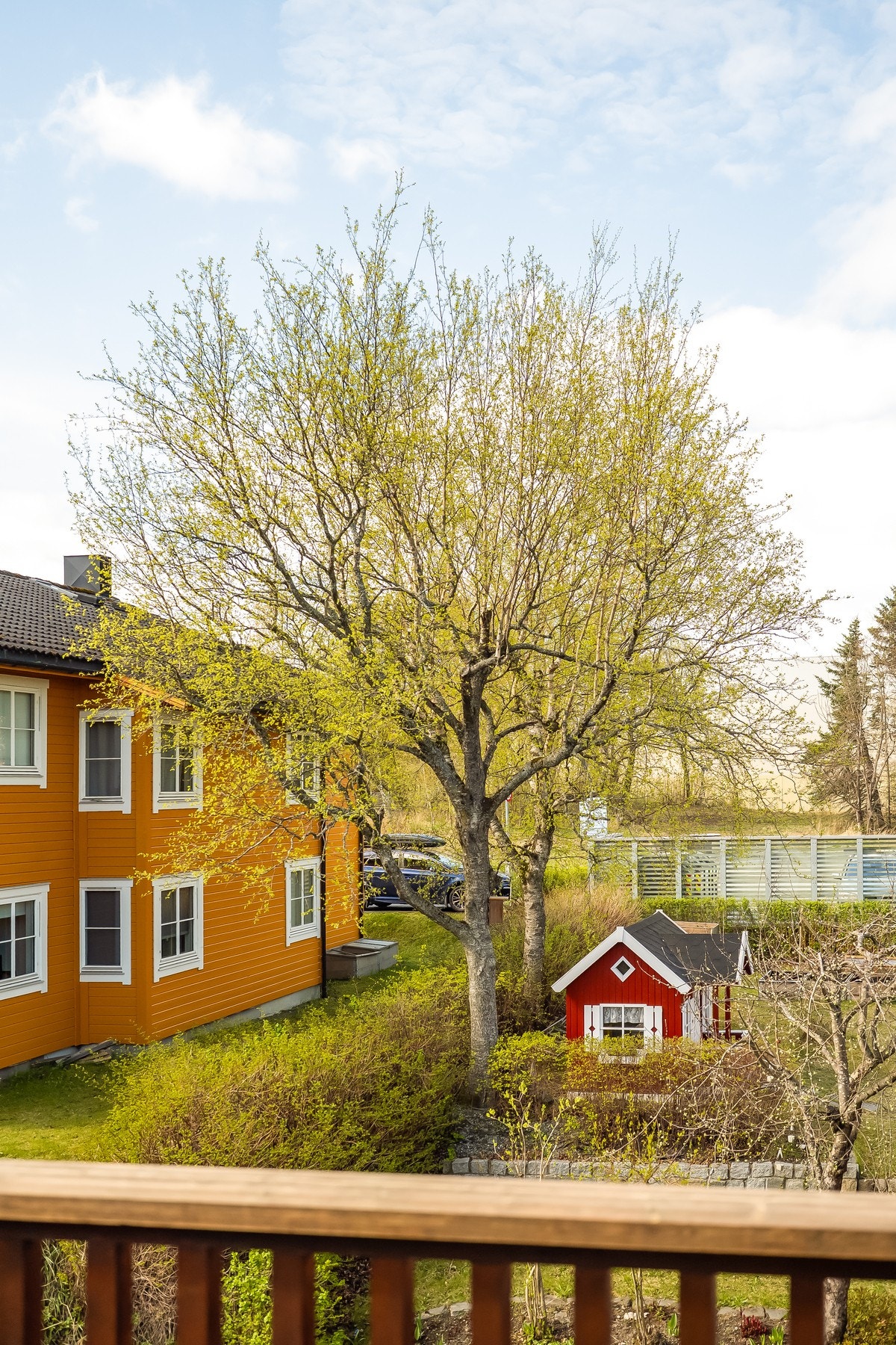 Utsikt fra balkong. Galleribilde