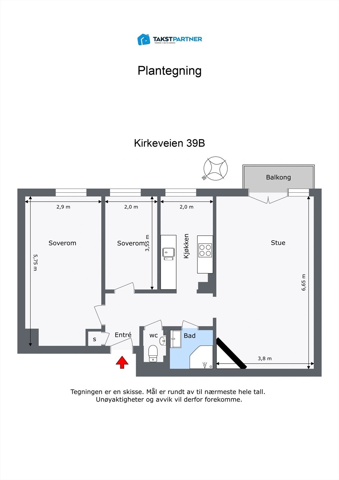 Plantegning Galleribilde