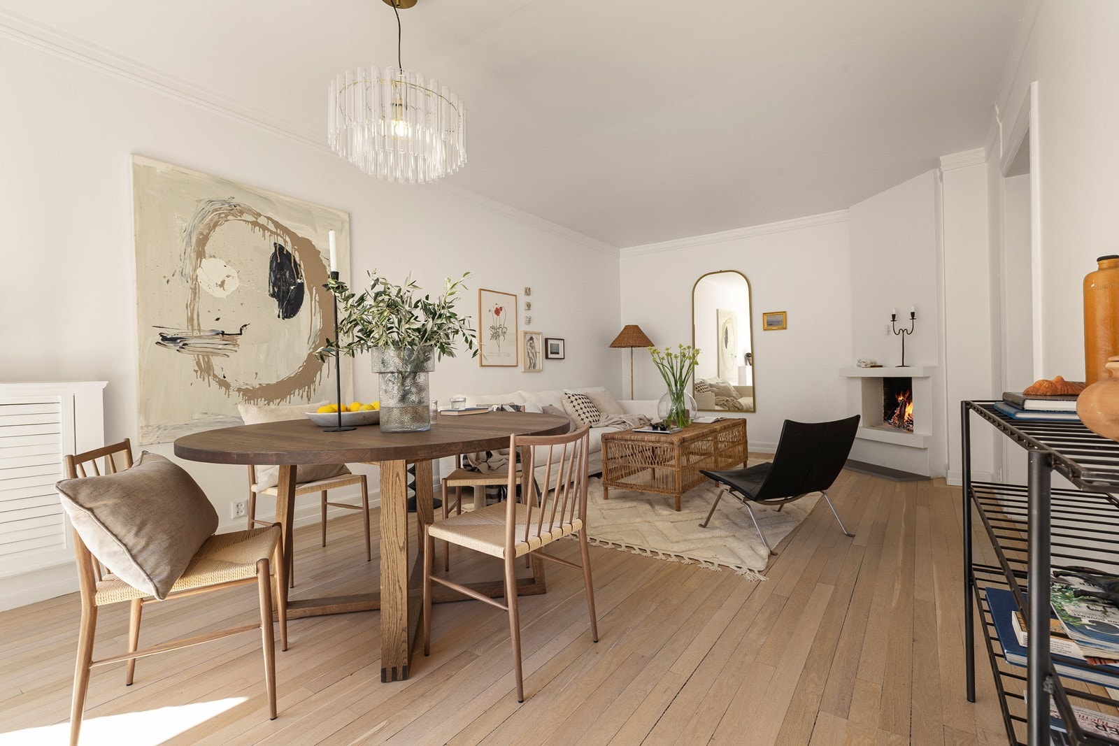 En delikat og innbydende leilighet med attraktiv beliggenhet på Majorstuen. Galleribilde