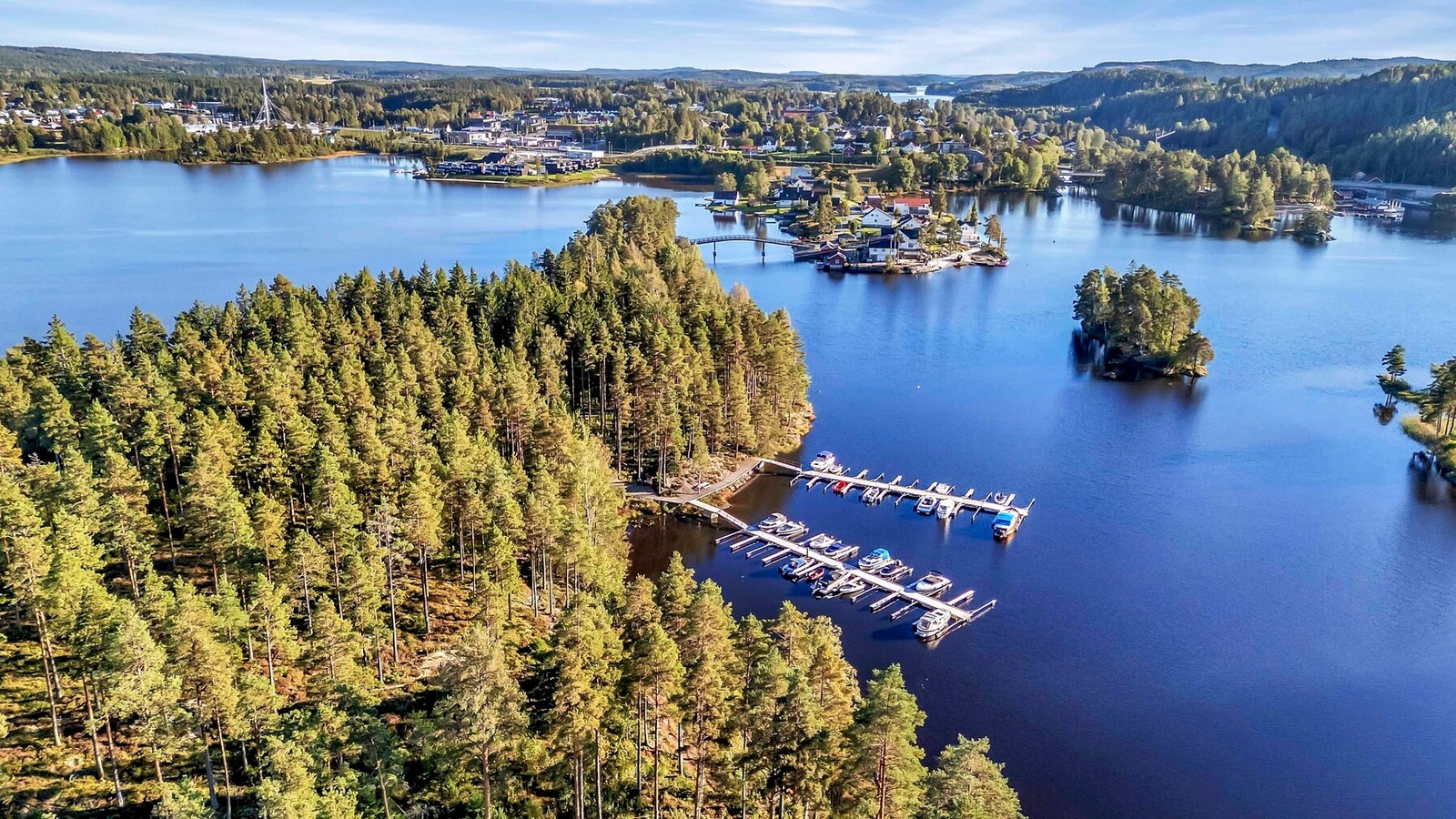 Bryggeanlegget ligger ved starten av feltet Galleribilde
