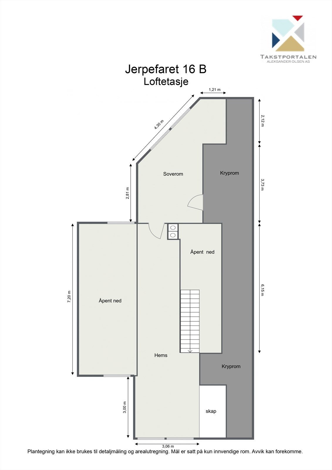 Plantegning - Loft. Galleribilde