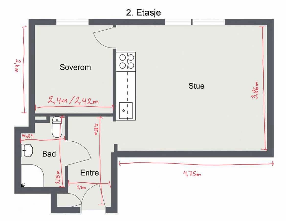 Plantegning Galleribilde