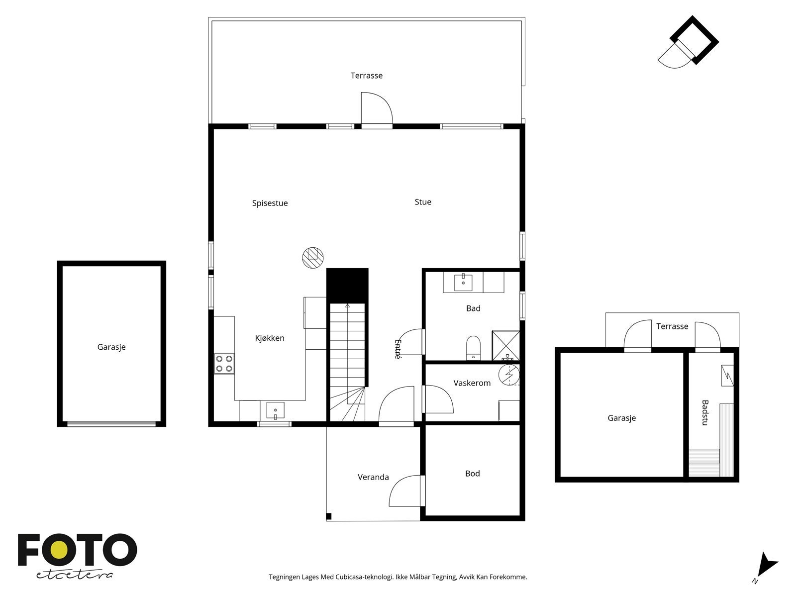 1. etasje. Veiledende plantegning - Ikke målbar Galleribilde