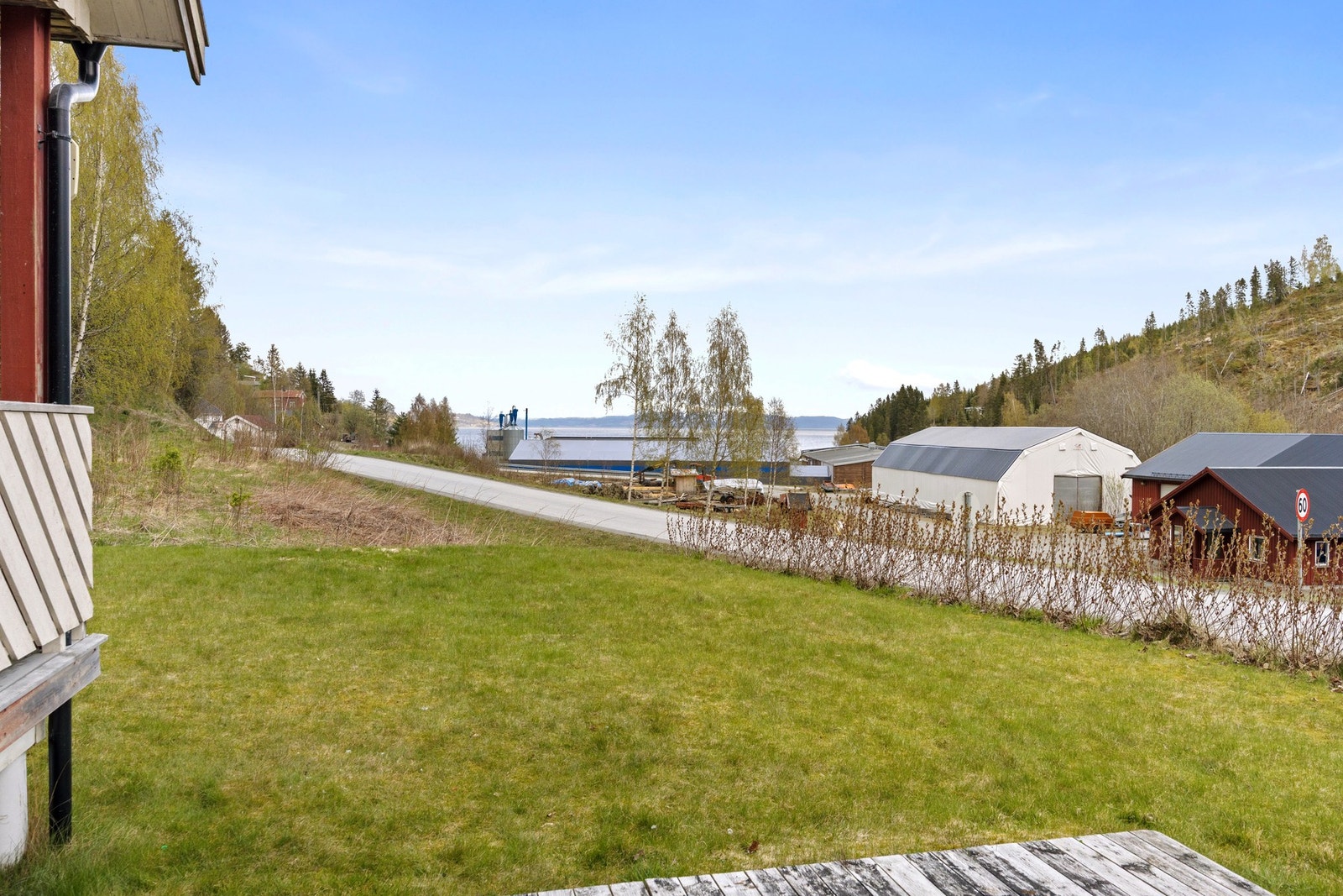 Utsikt fra markterrasse Galleribilde
