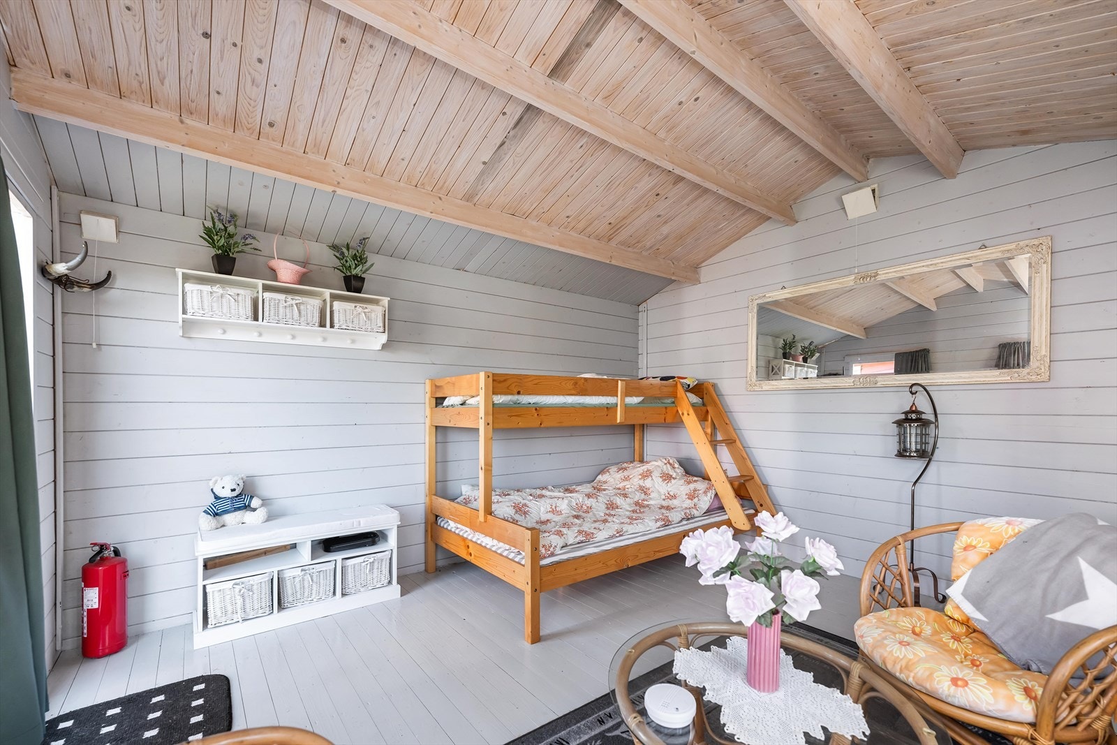 Annekset har et areal på 15 m² og har gode bruksmuligheter Galleribilde