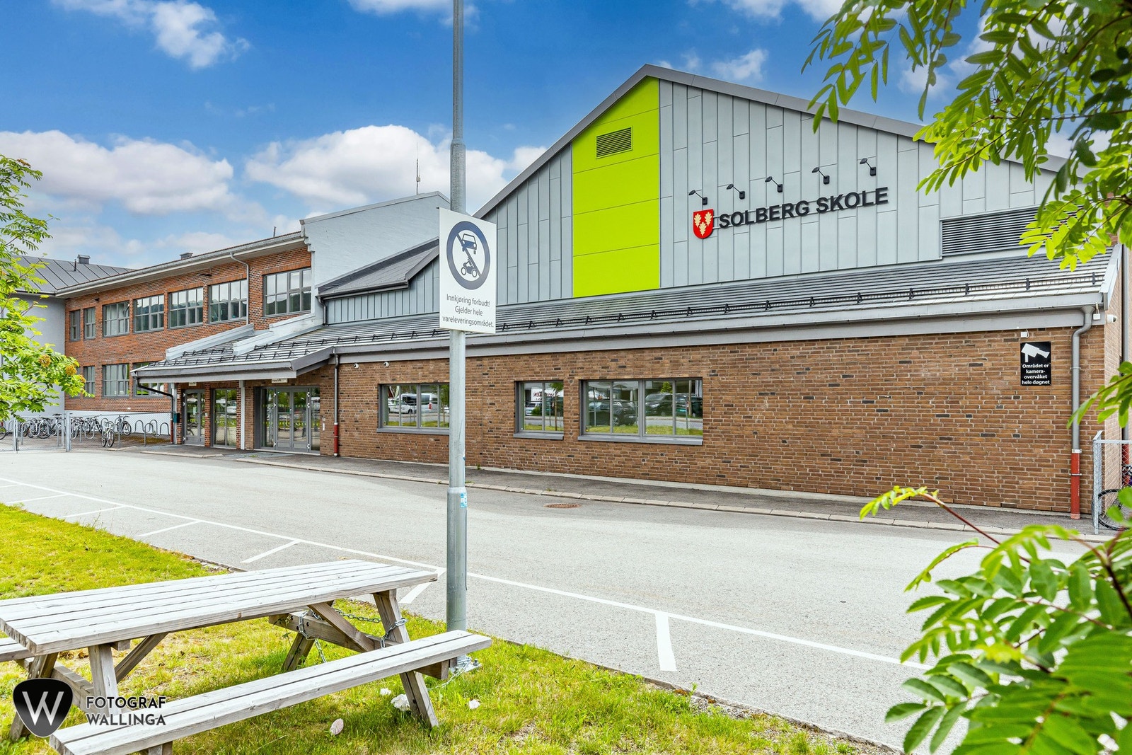 Solberg skole i umiddelbar nærhet Galleribilde