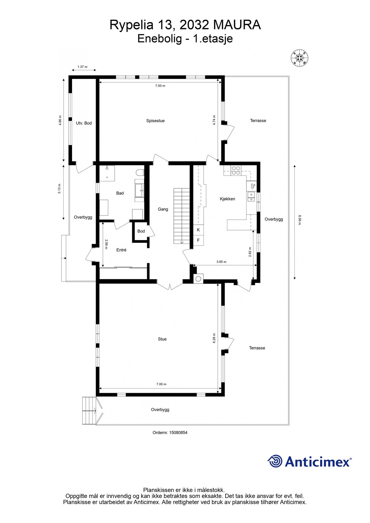 Plantegning 1. etasje. Galleribilde