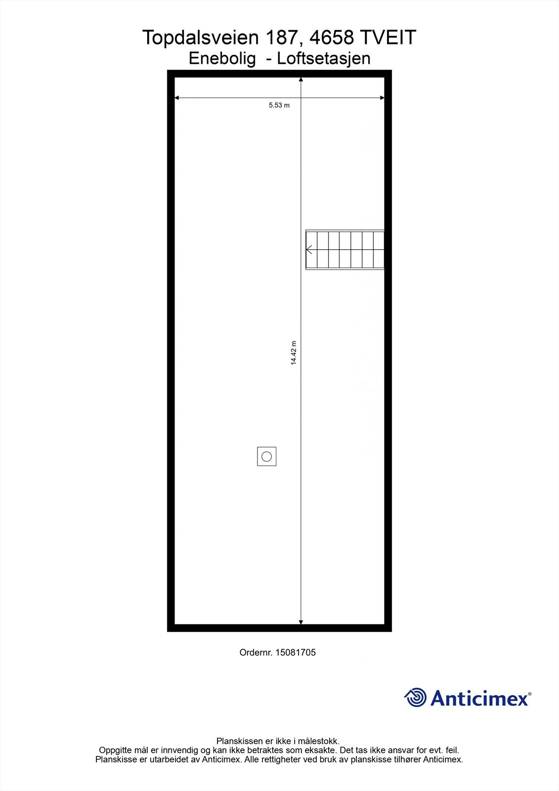 Plantegning Loft Galleribilde