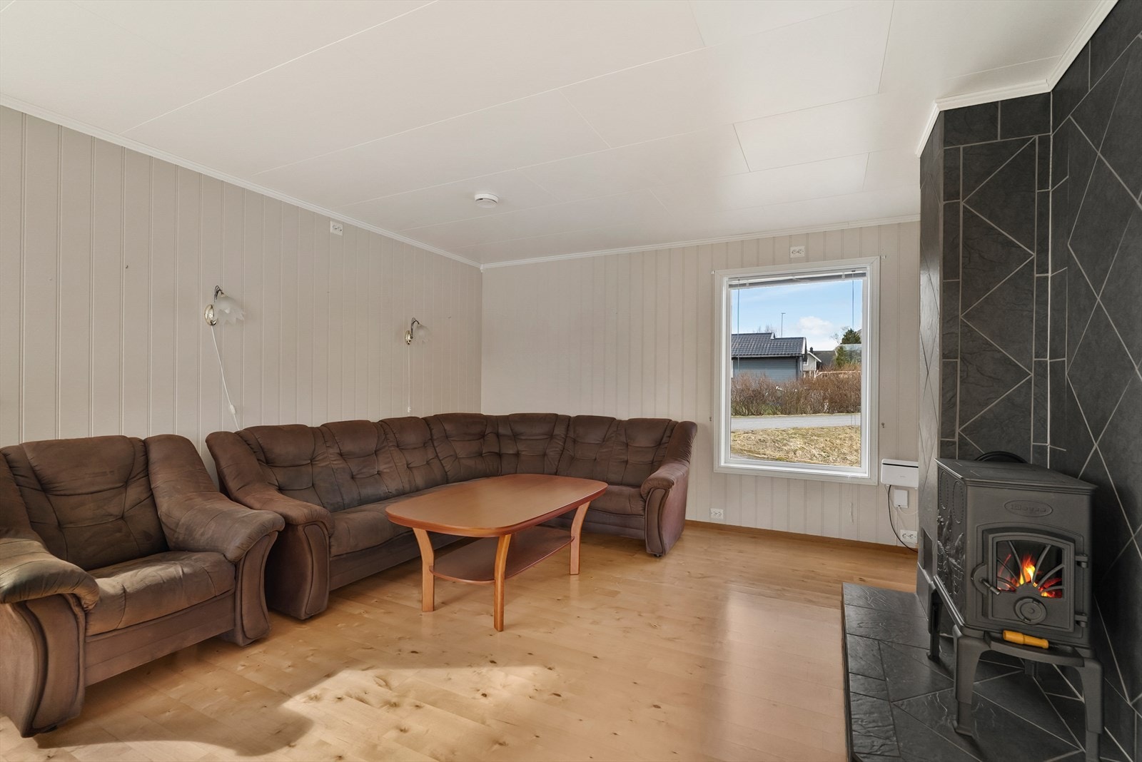 Vedovn i stue for ekstra kos og hygge. Galleribilde