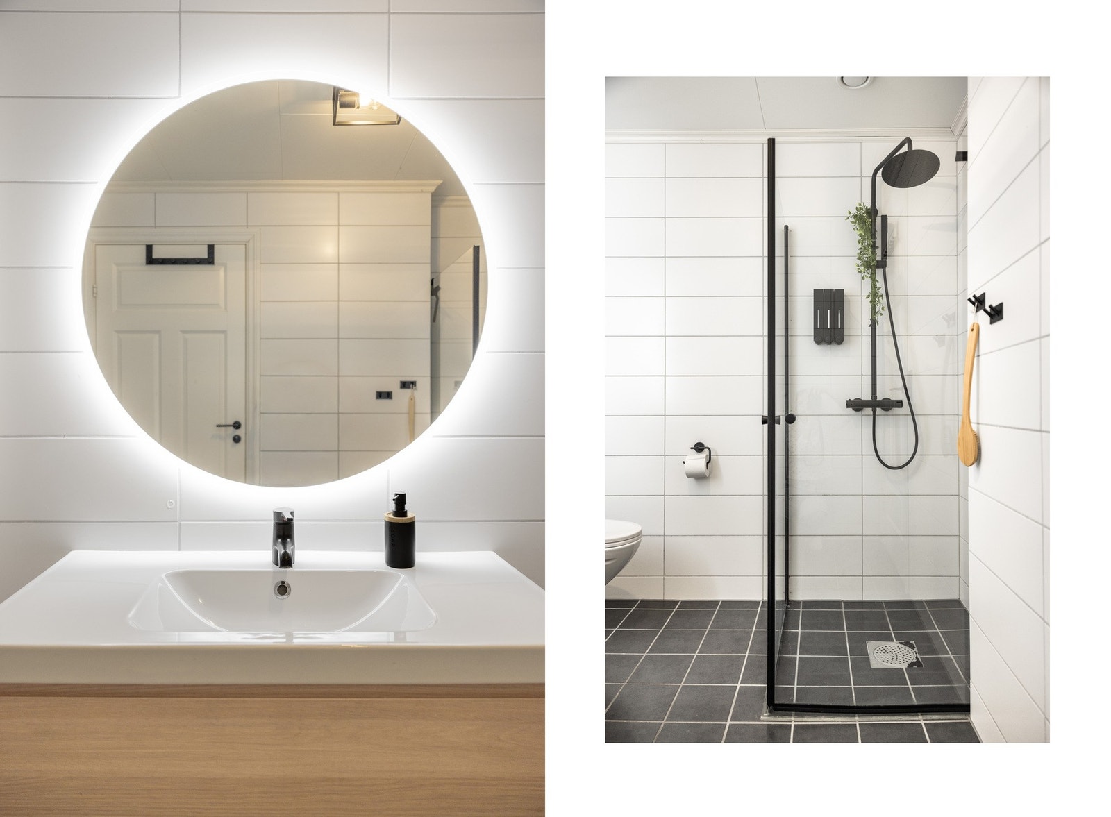 Badet har varmekabler i gulvet for en ekstra komfort. Galleribilde