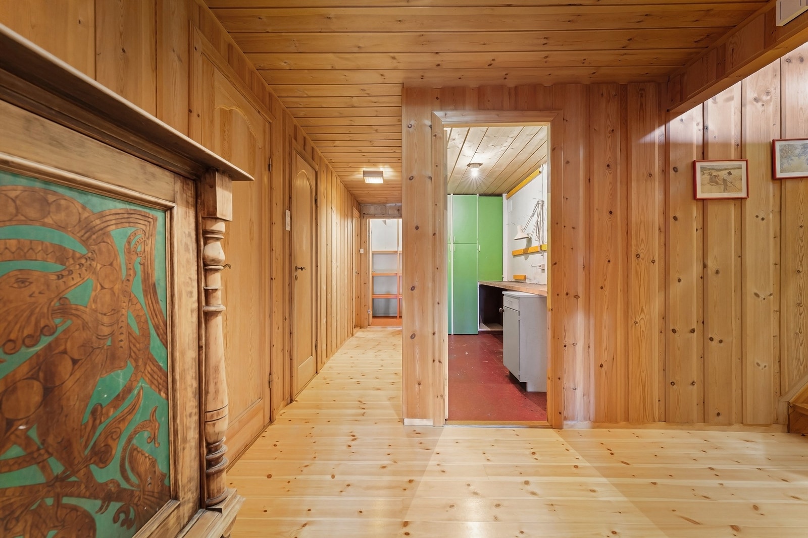 Fra gangen er det tilgang til boder og tekniske rom. Galleribilde