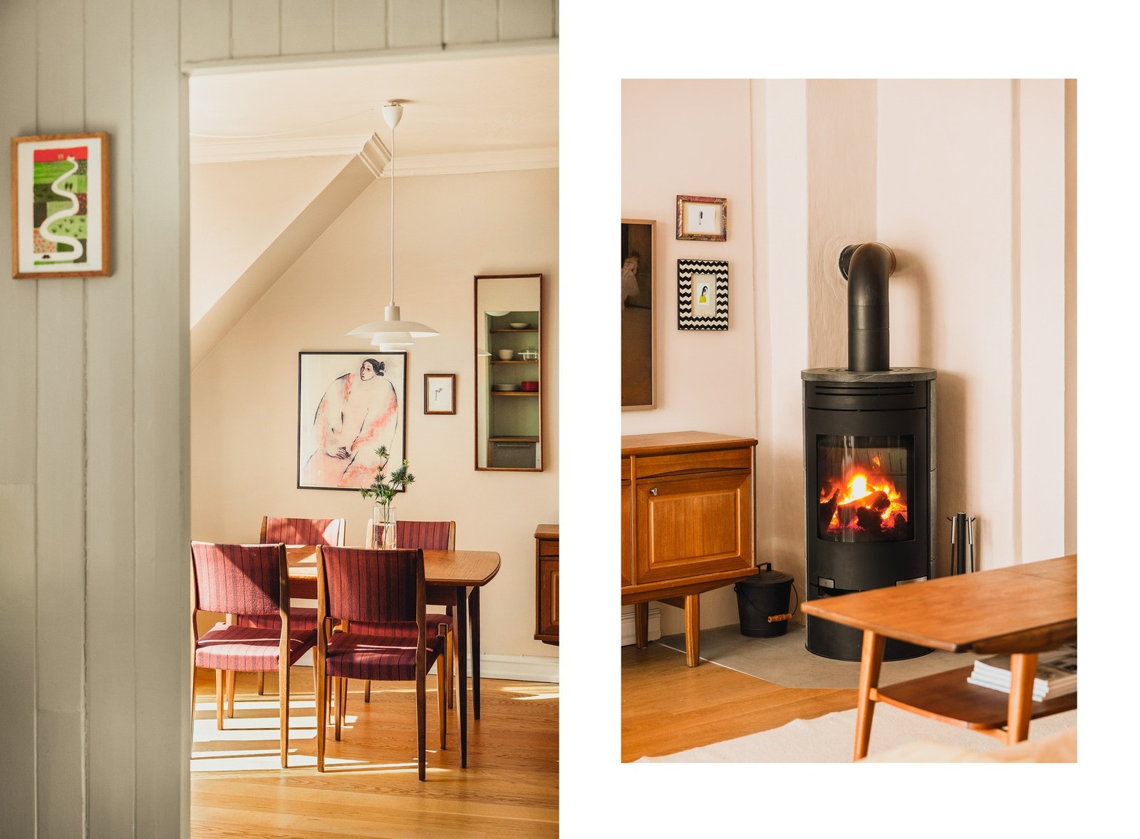 Herlig peisovn som både skaper hygge og gir god varme på kalde vinterdager. Galleribilde