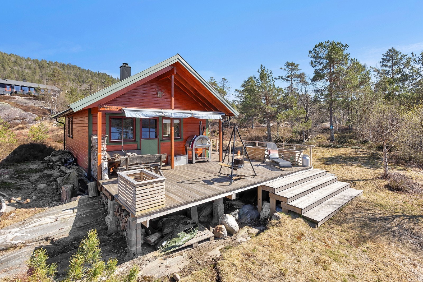 Verandaen ble satt opp ny i 2018 Galleribilde