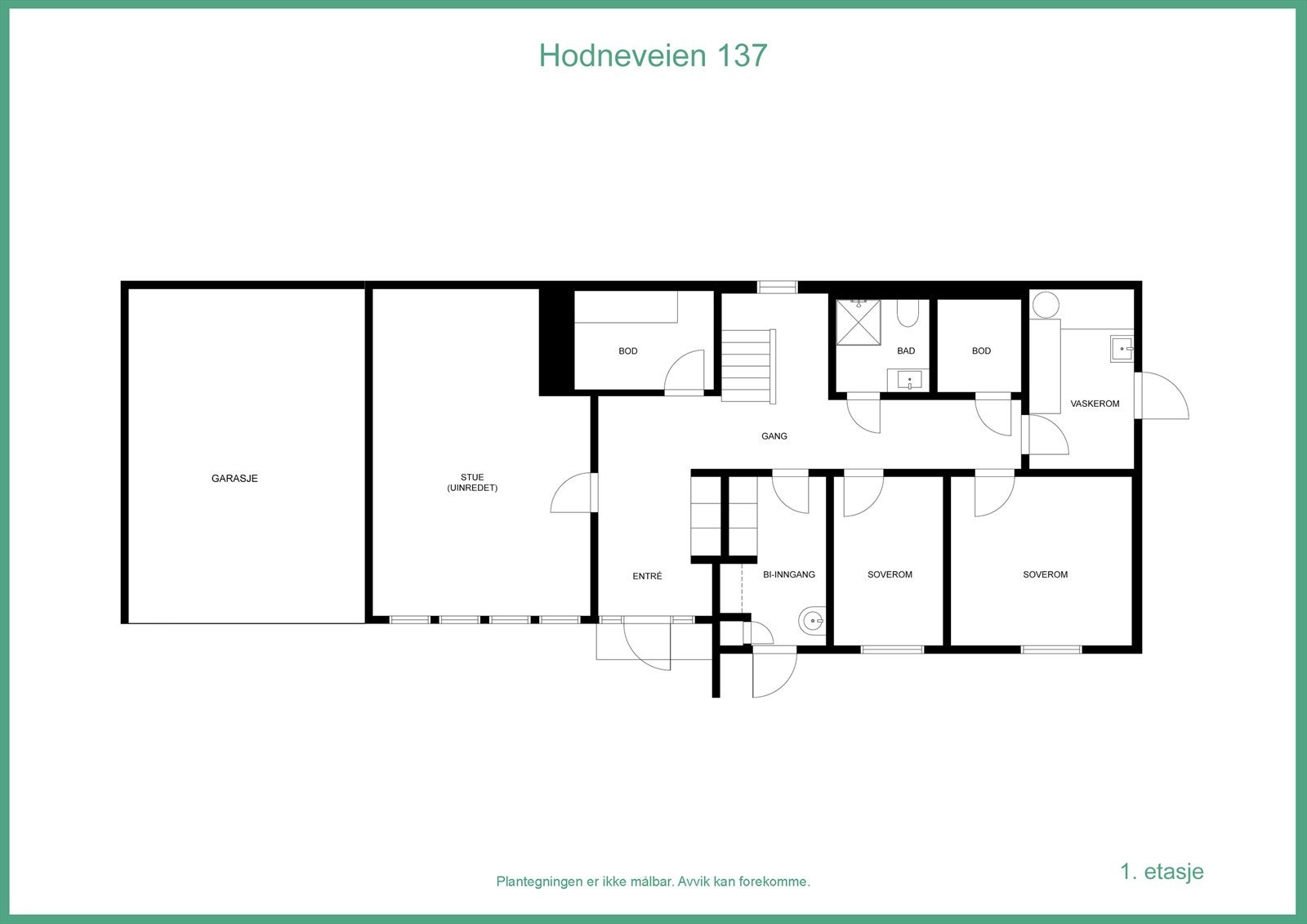 Plantegning u.etg. Galleribilde