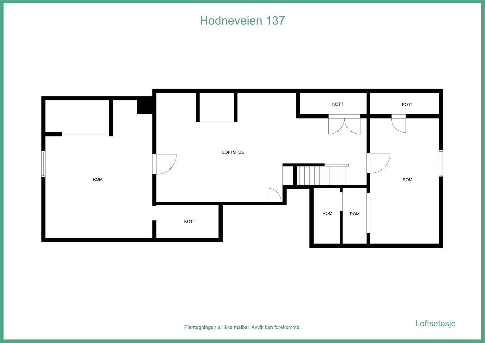 Plantegning loft Galleribilde