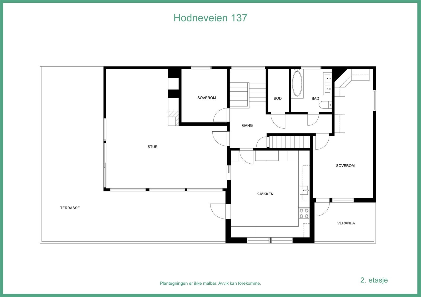Plantegning 1.etg. Galleribilde