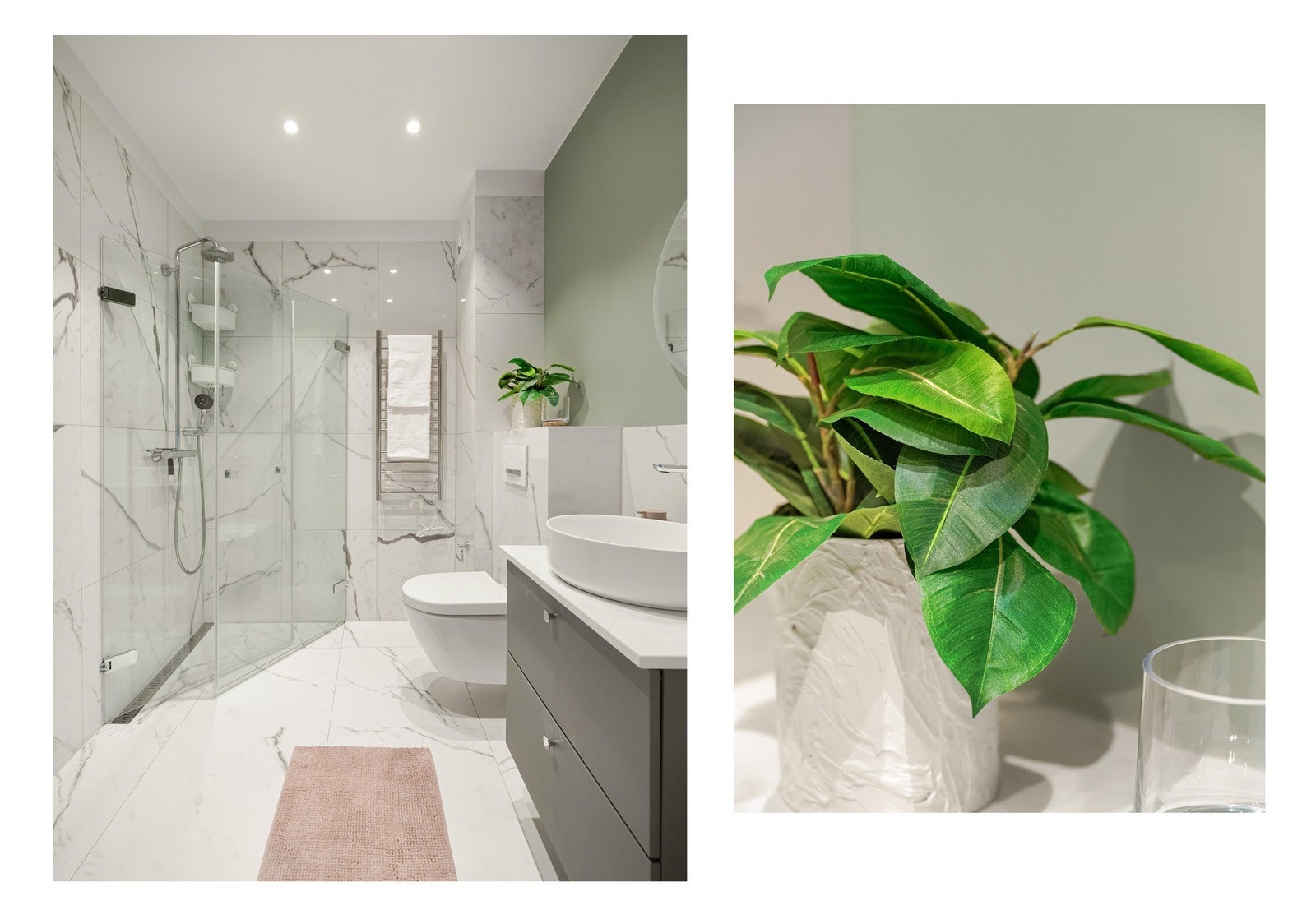 Siden badet er så fint, må vi nesten se på det før vi går videre til de øvrige rommene. Galleribilde