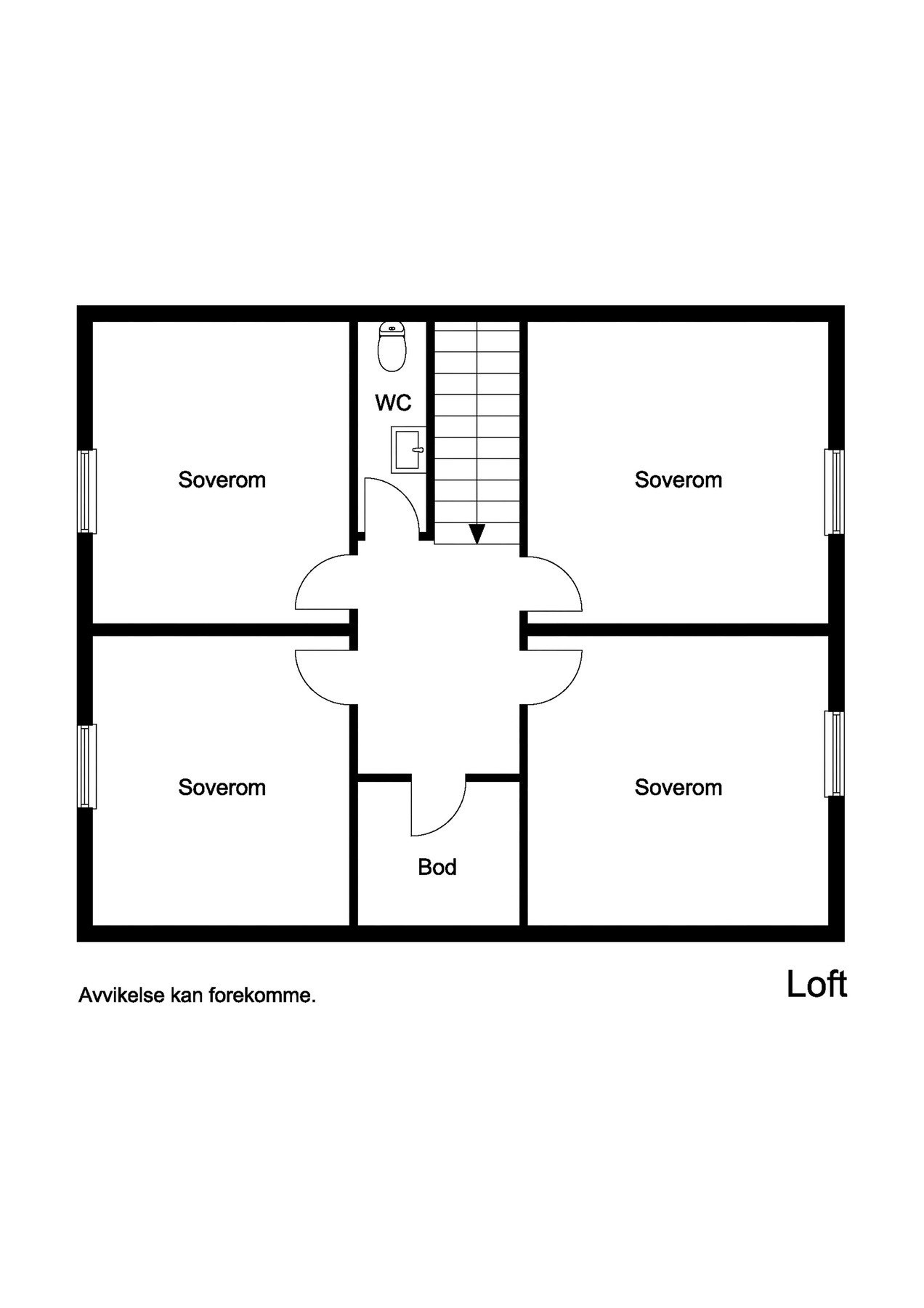 Plantegning 2.etg. Galleribilde