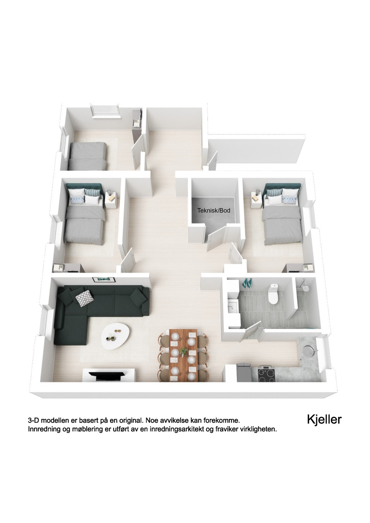 Planløsning, leilighet Galleribilde