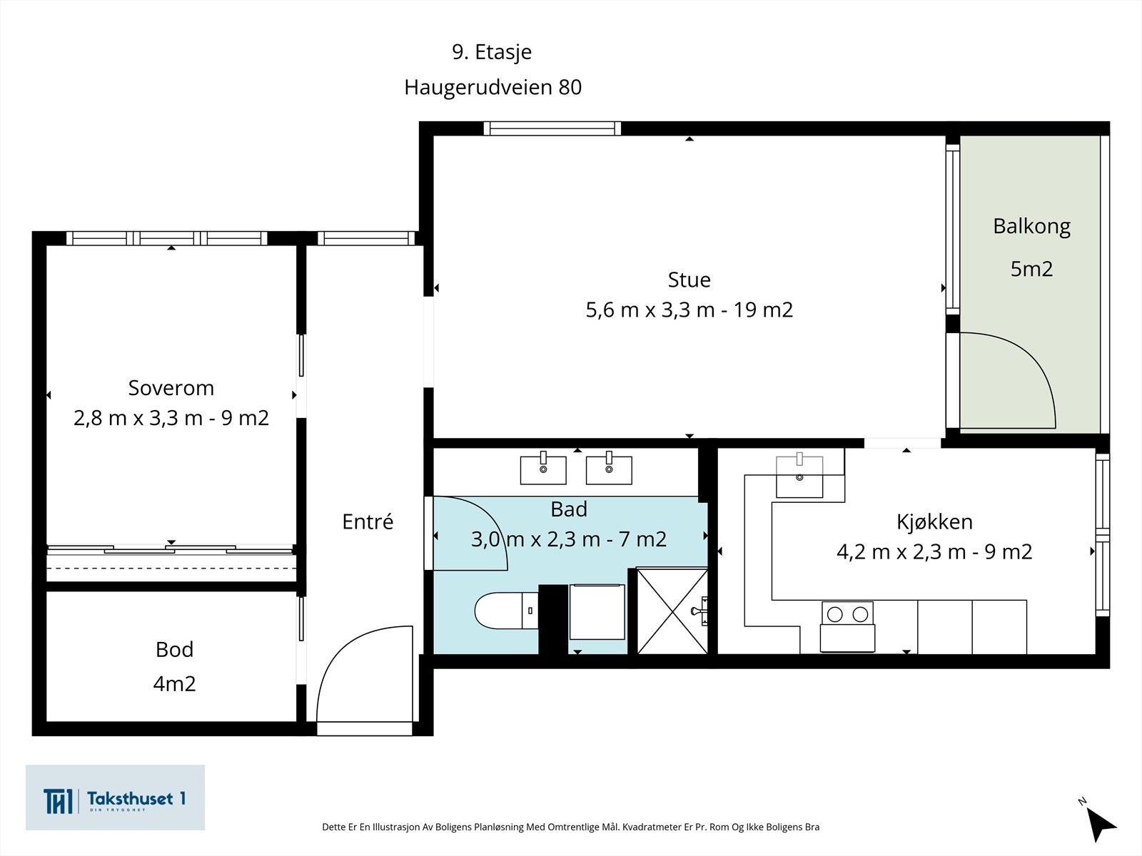Plantegning | 9. etasje Galleribilde